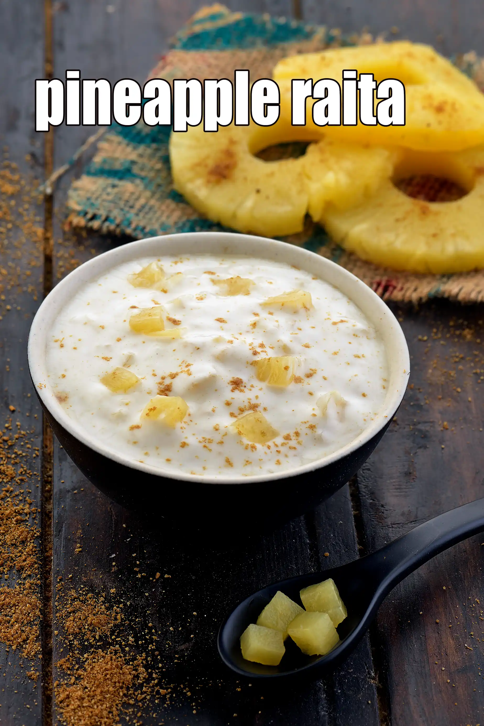 Pineapple Raita recipe | Ananas Raita | Pineapple Raita with Pomegranate | Pineapple Curd Raita |
