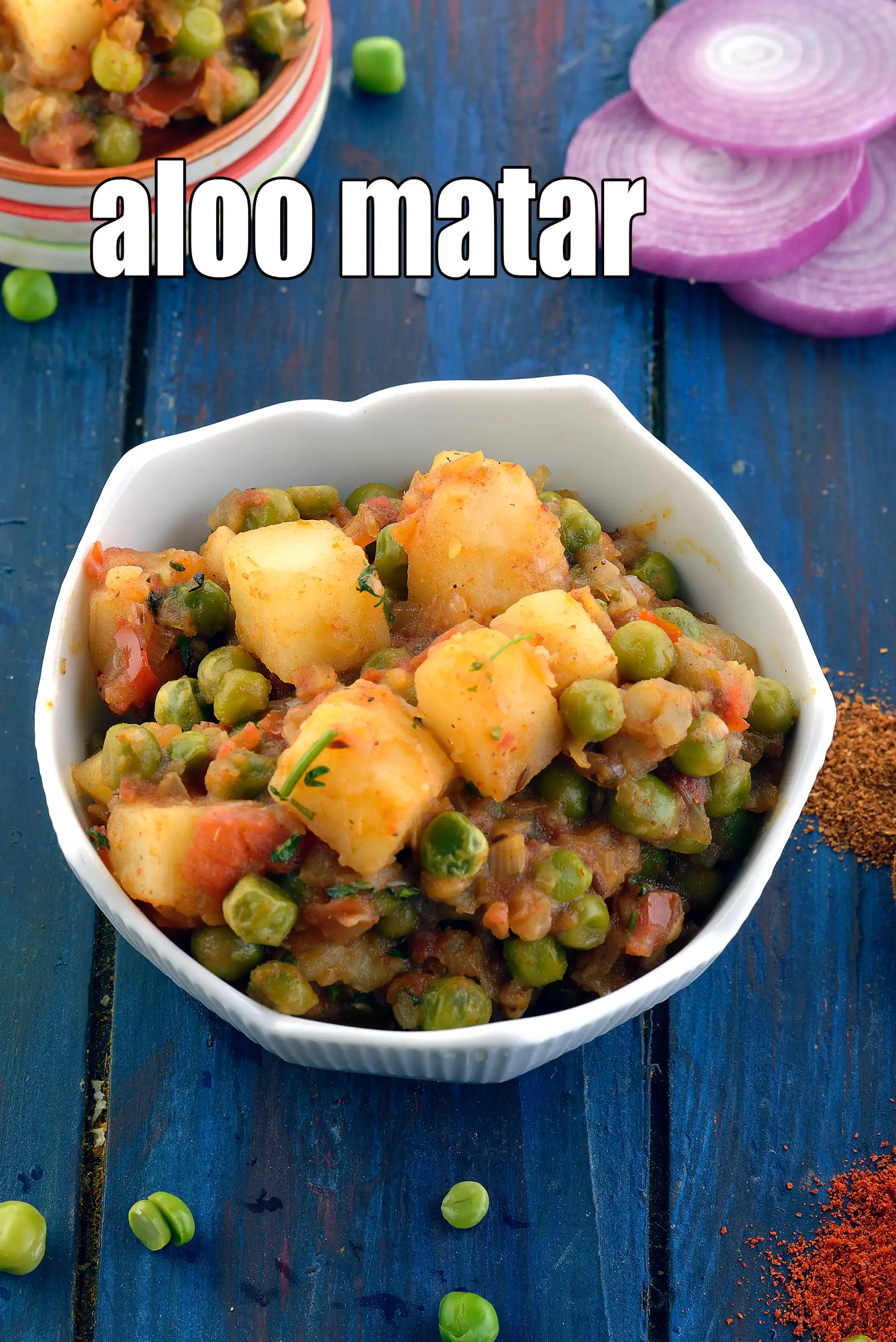 aloo matar recipe | aloo matar sabzi | aloo mutter | aloo matar ki sabji | Punjabi aloo matar |