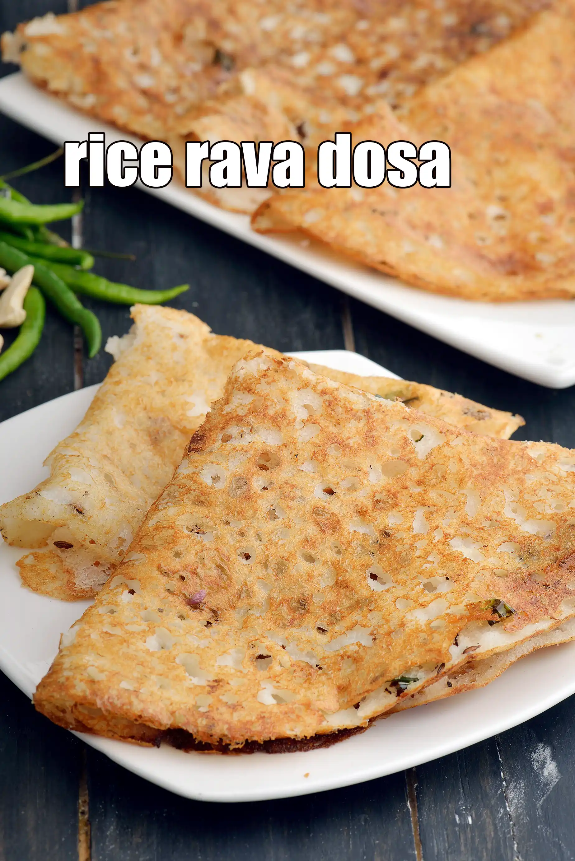rice rava dosa recipe | instant rice rava dosa | no fermentation semolina rava dosa |