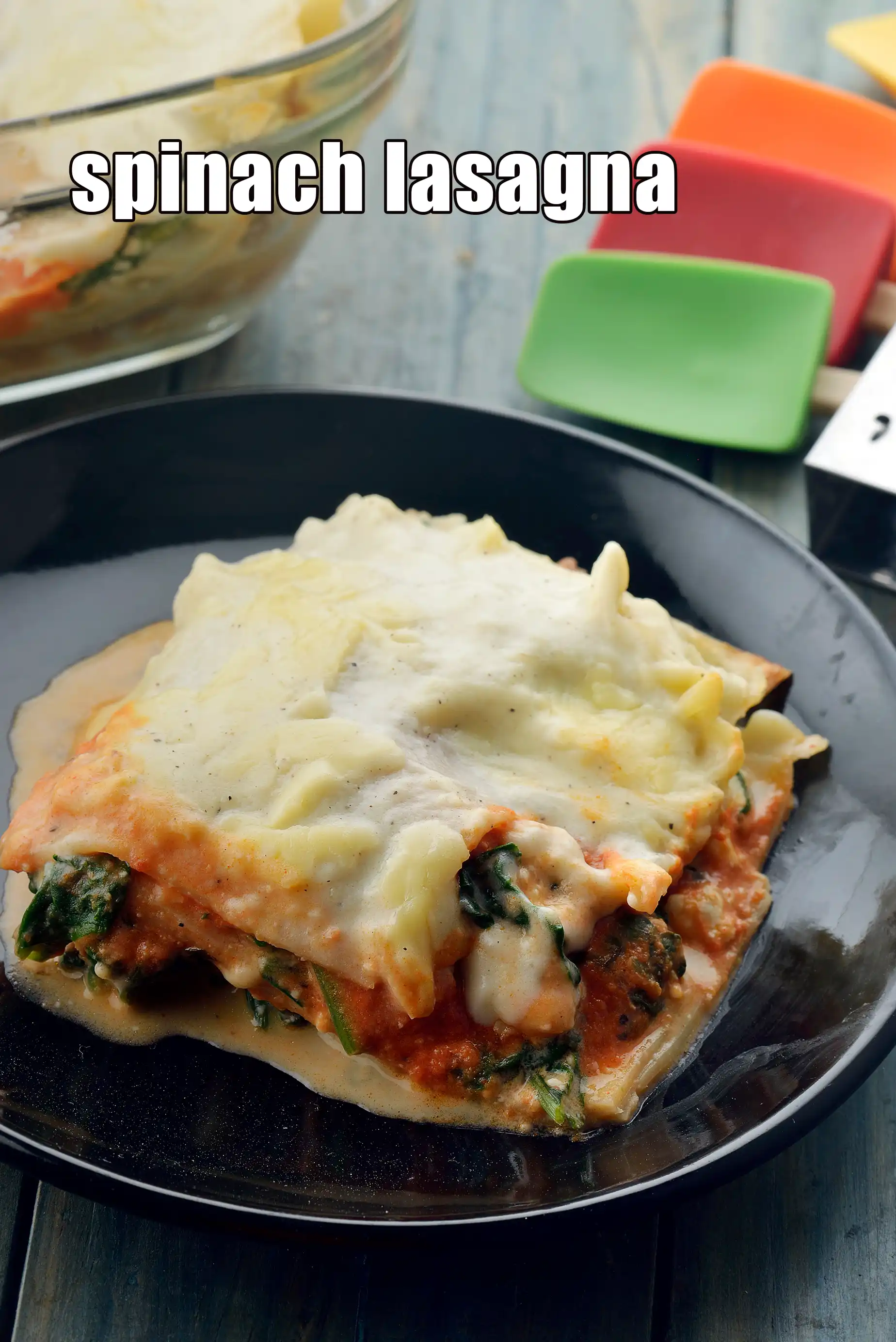 spinach lasagna recipe | vegetarian spinach lasagna | Indian style spinach lasagna with white sauce |