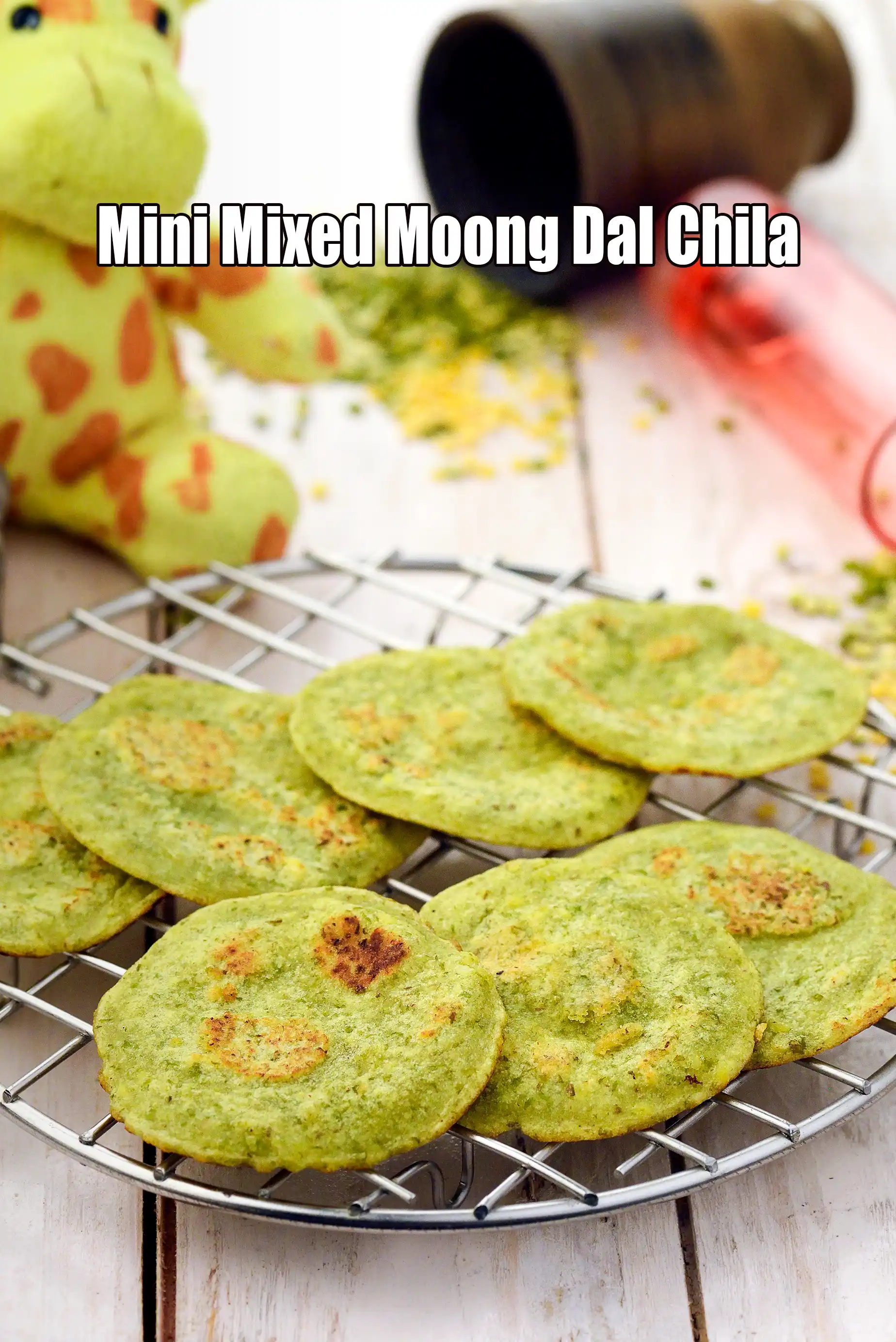 Mini Mixed Moong Dal Chila ( Baby and Toddler)