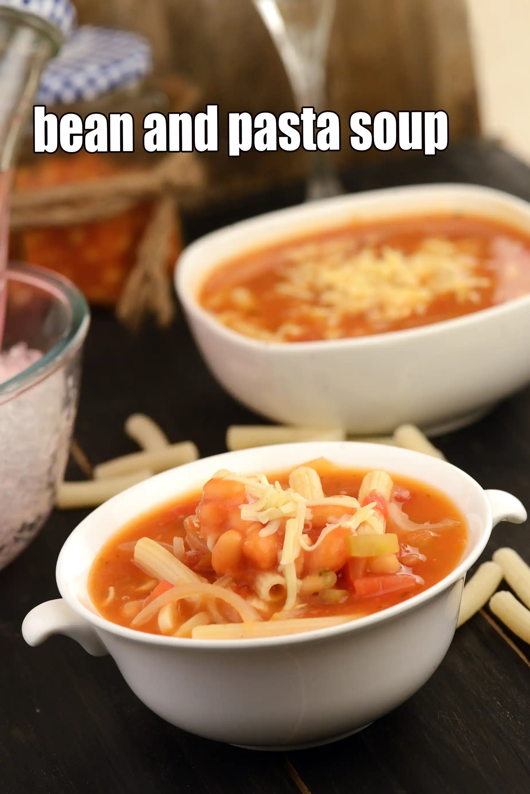 bean and pasta soup recipe | Italian pasta bean and vegetable soup | Indian vegetable soup with pasta and beans |