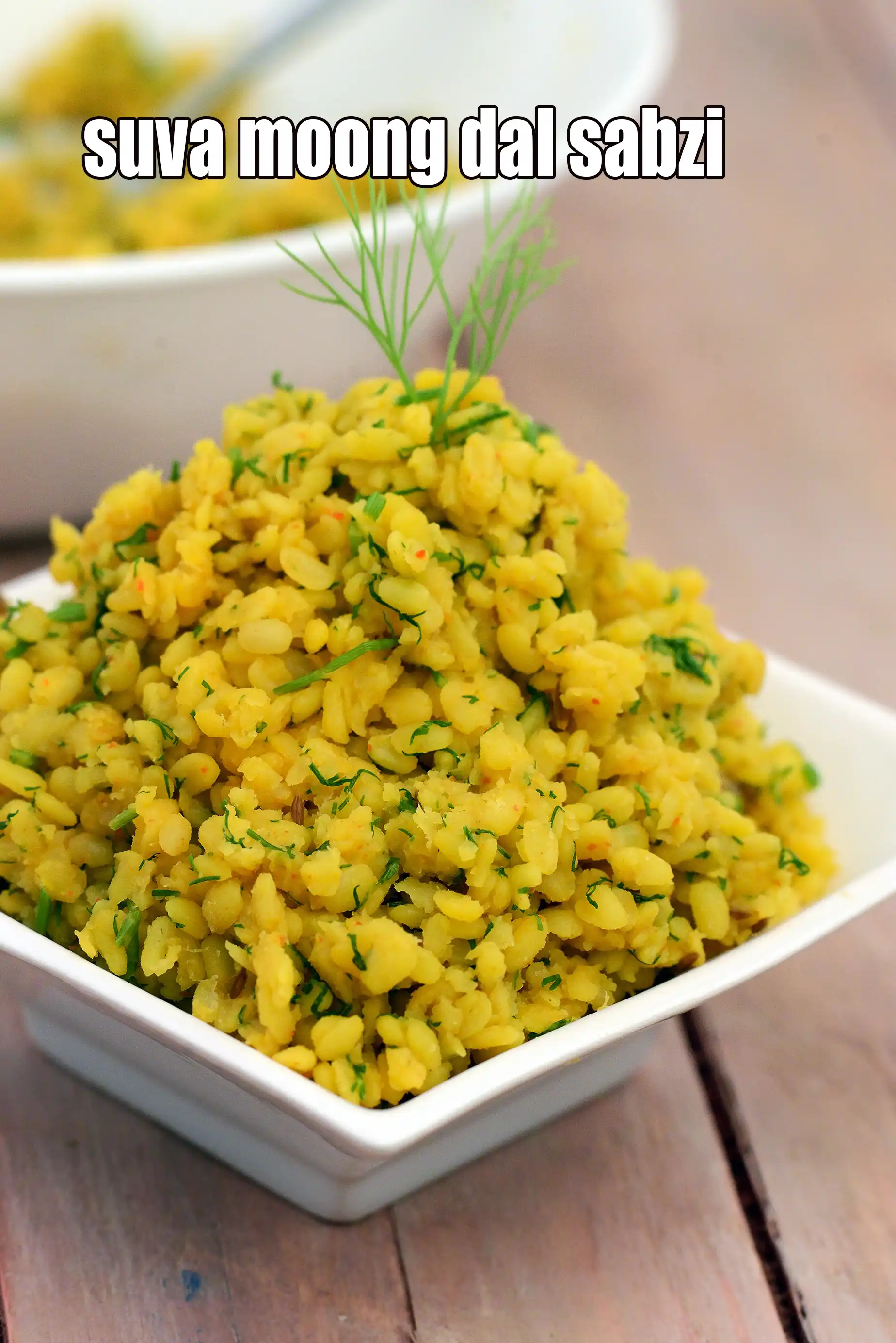 suva moong dal sabzi recipe | healthy shepu yellow moong dal sabzi | dry dill moong dal sabzi |