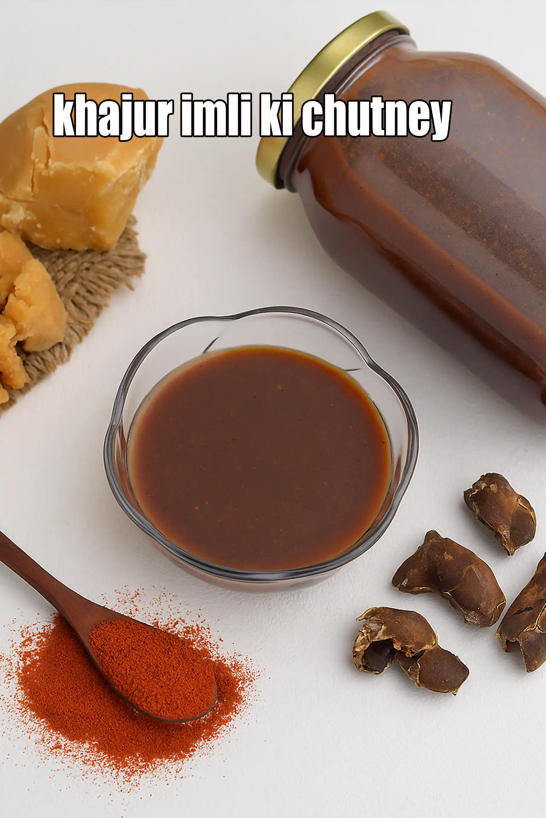 khajur imli ki chutney | date and tamarind chutney | pressure cooked meethi chutney | homemade khajur imli ki chutney |