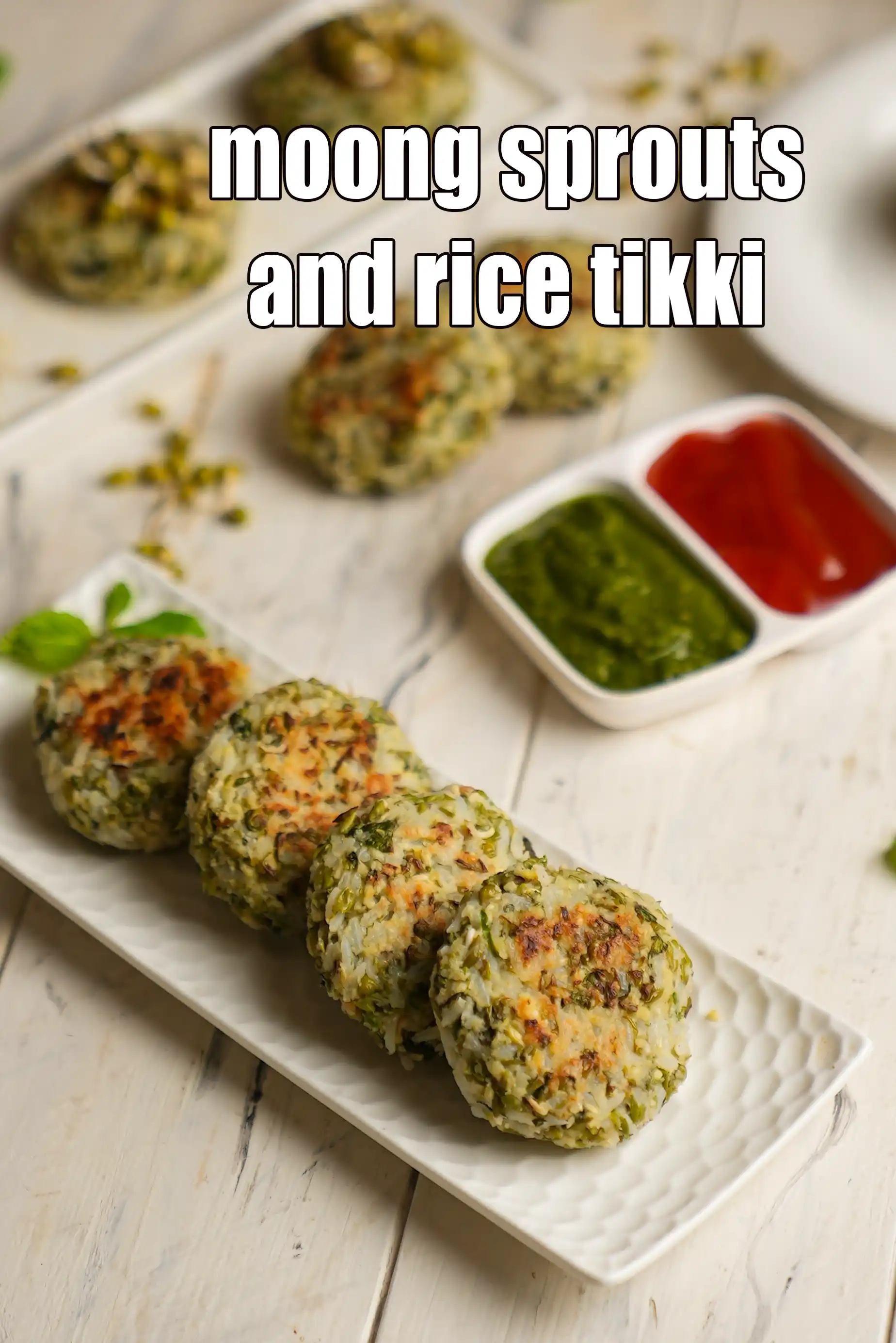 moong sprouts and rice tikki recipe | leftover rice tikki | sprouts and rice cutlet |