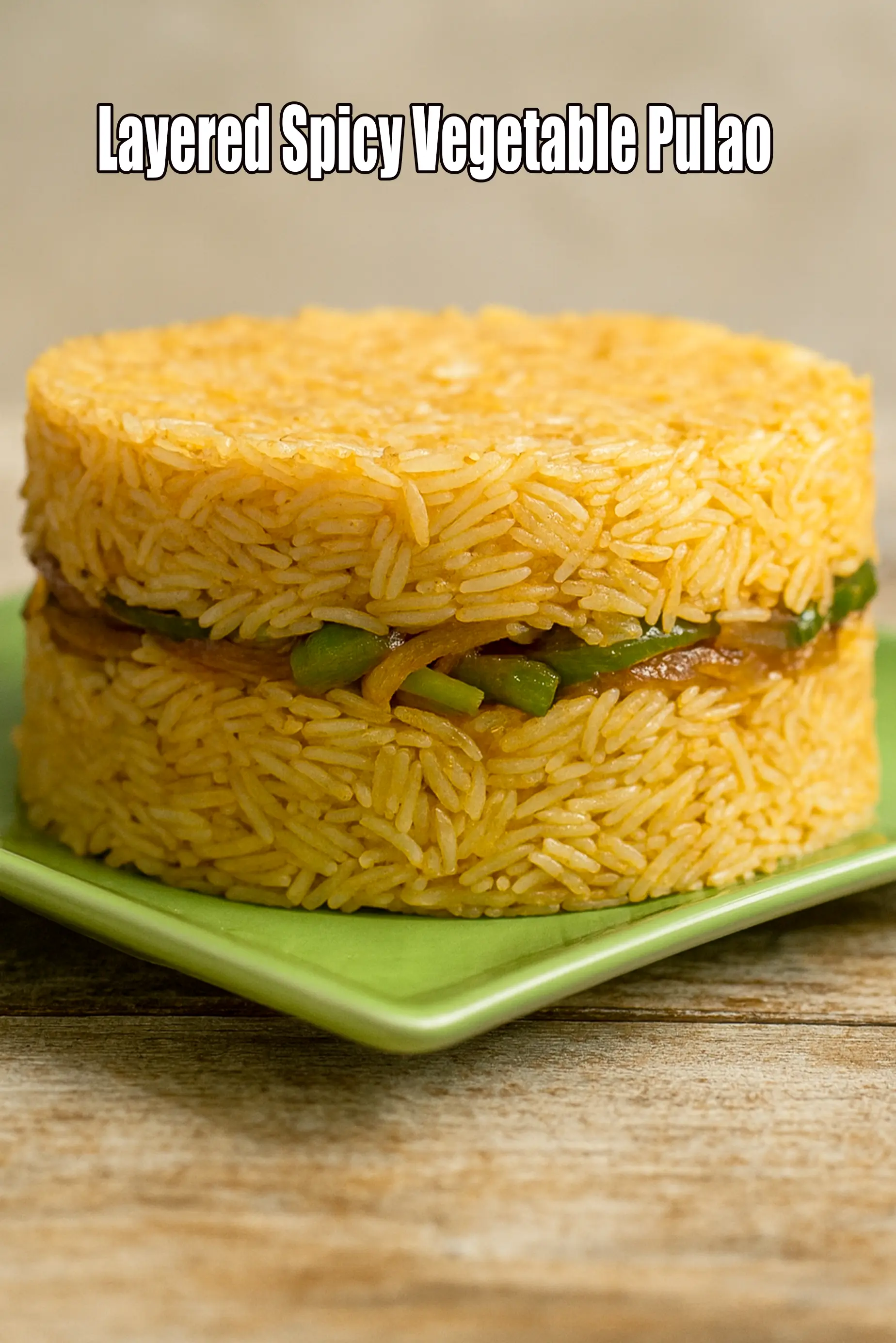 Layered Spicy Vegetable Pulao
