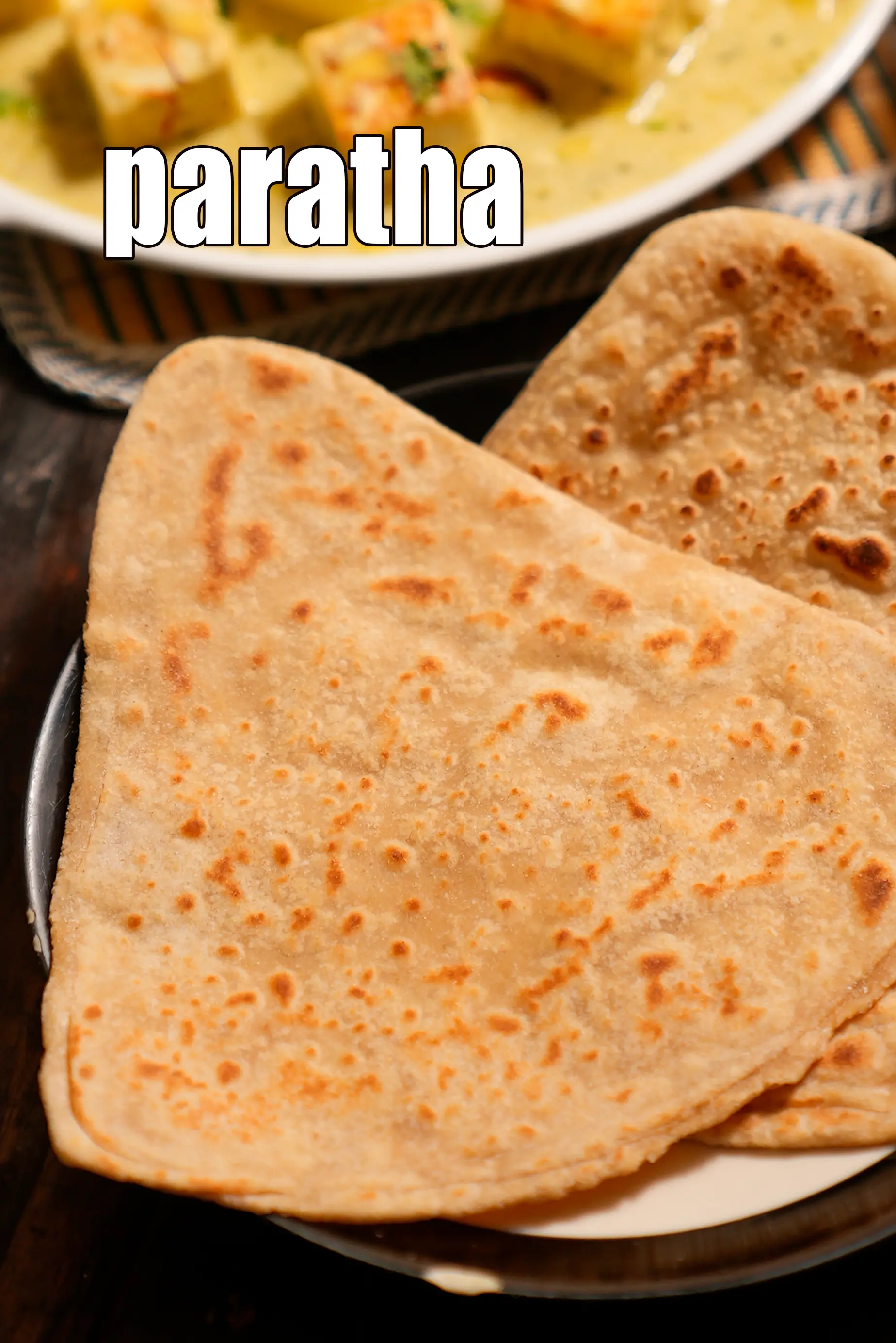 paratha recipe | plain paratha | basic Punjabi paratha | Indian flatbread | healthy whole wheat flour paratha |