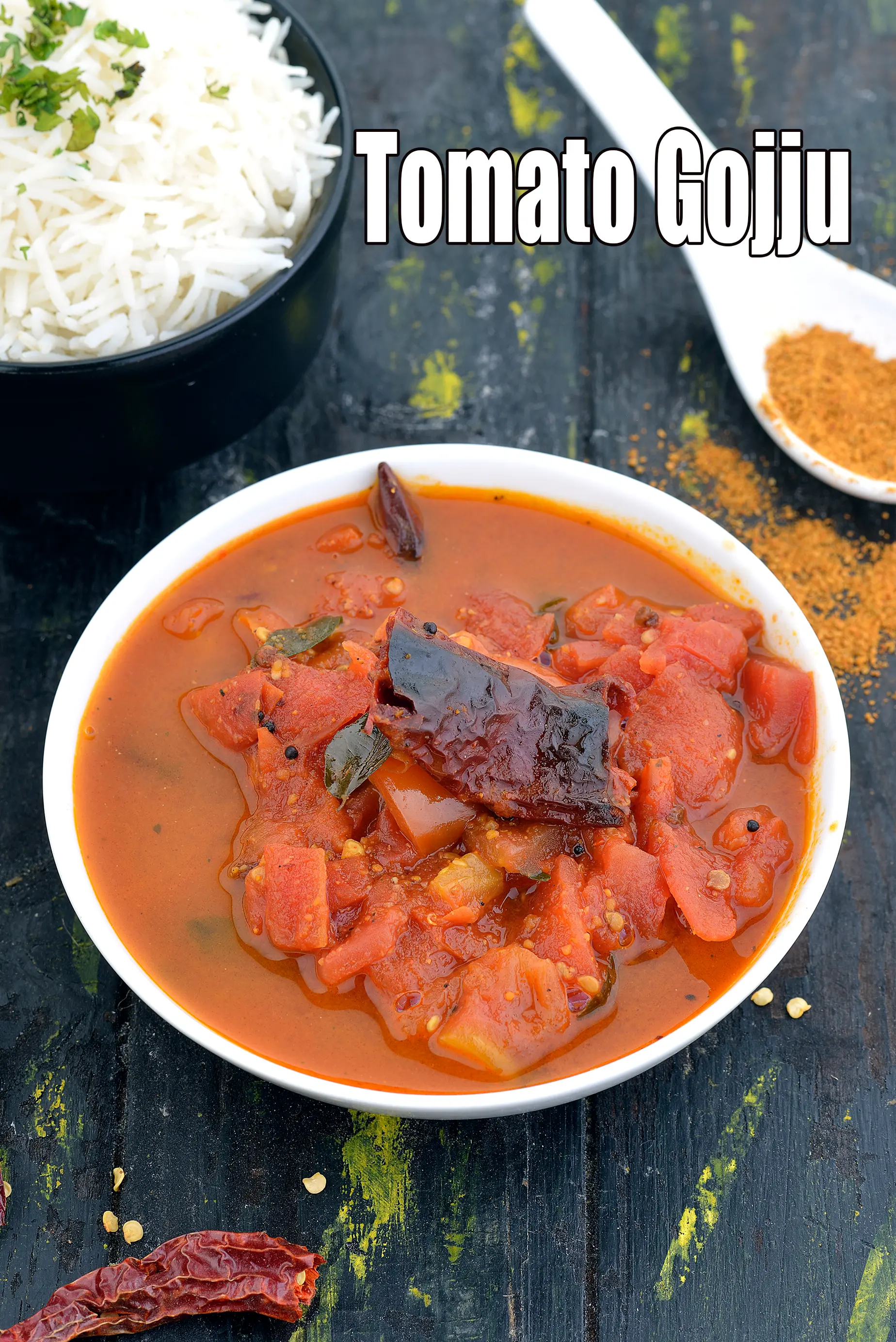 Tomato Gojju, Karnataka Spicy Tomato Curry