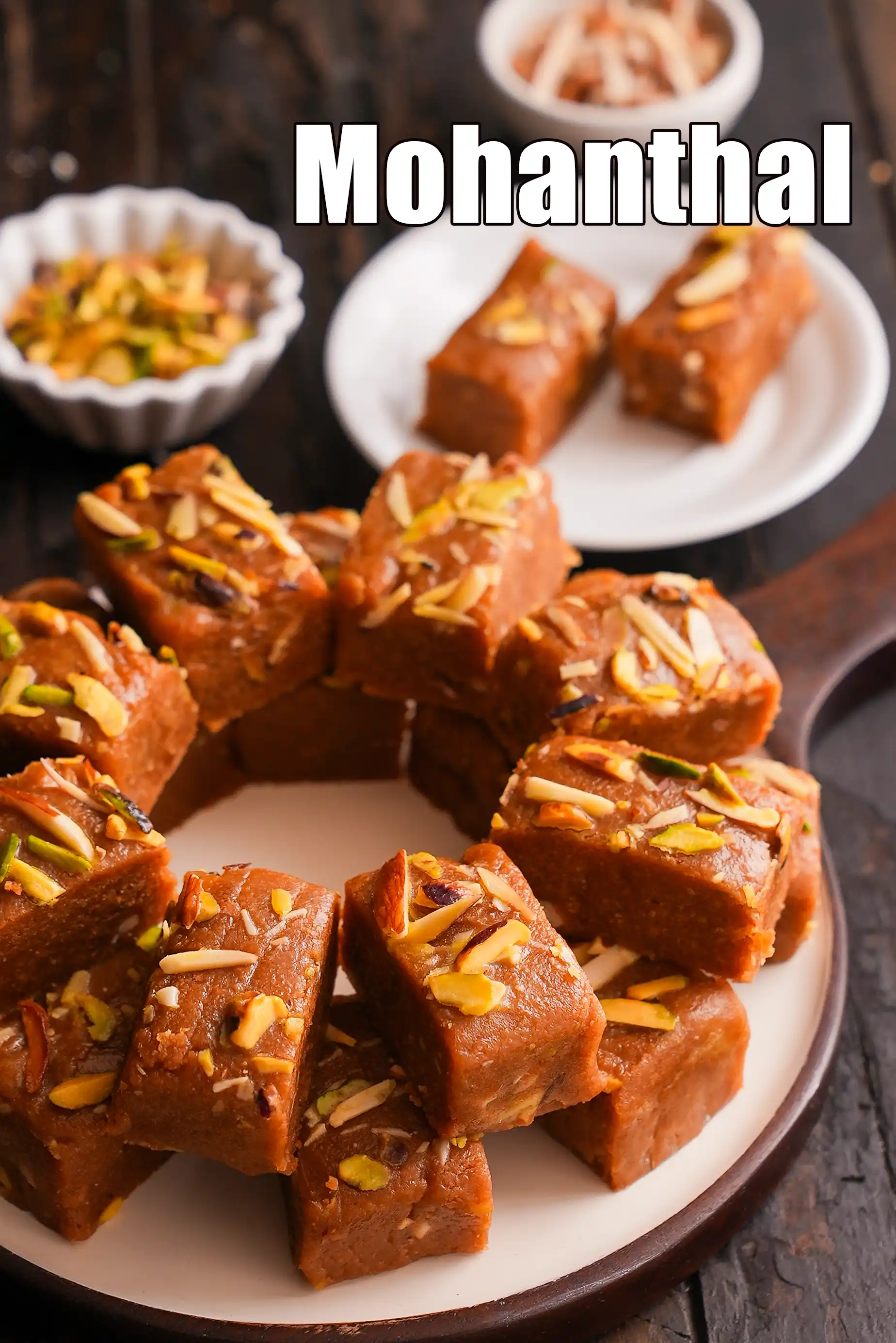 Mohanthal ( Gujarati Recipe), How to  Mohanthal with mawa |