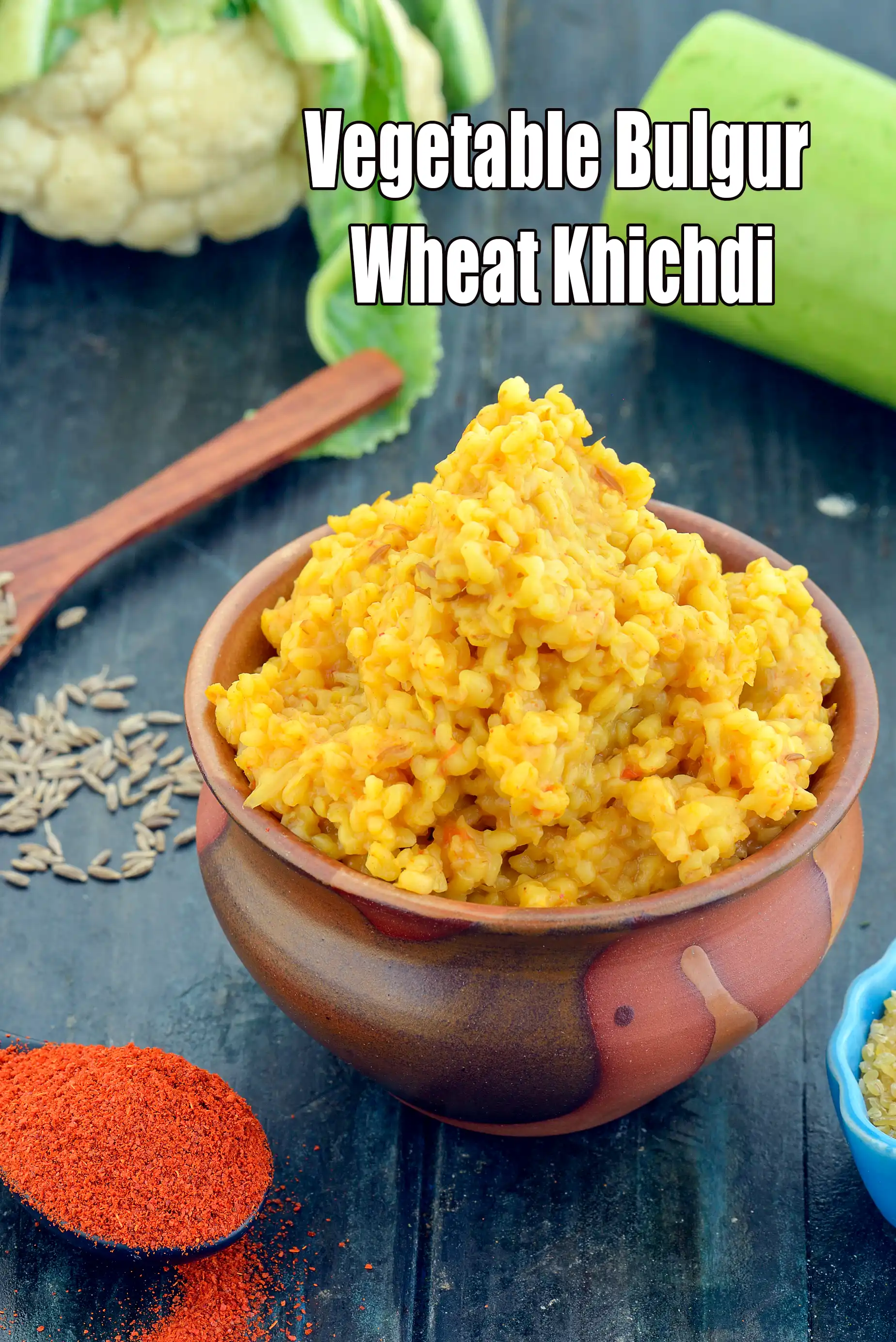 Vegetable Bulgur Wheat Khichdi | Vegetable Daliya Khichdi | Low Salt Recipe |