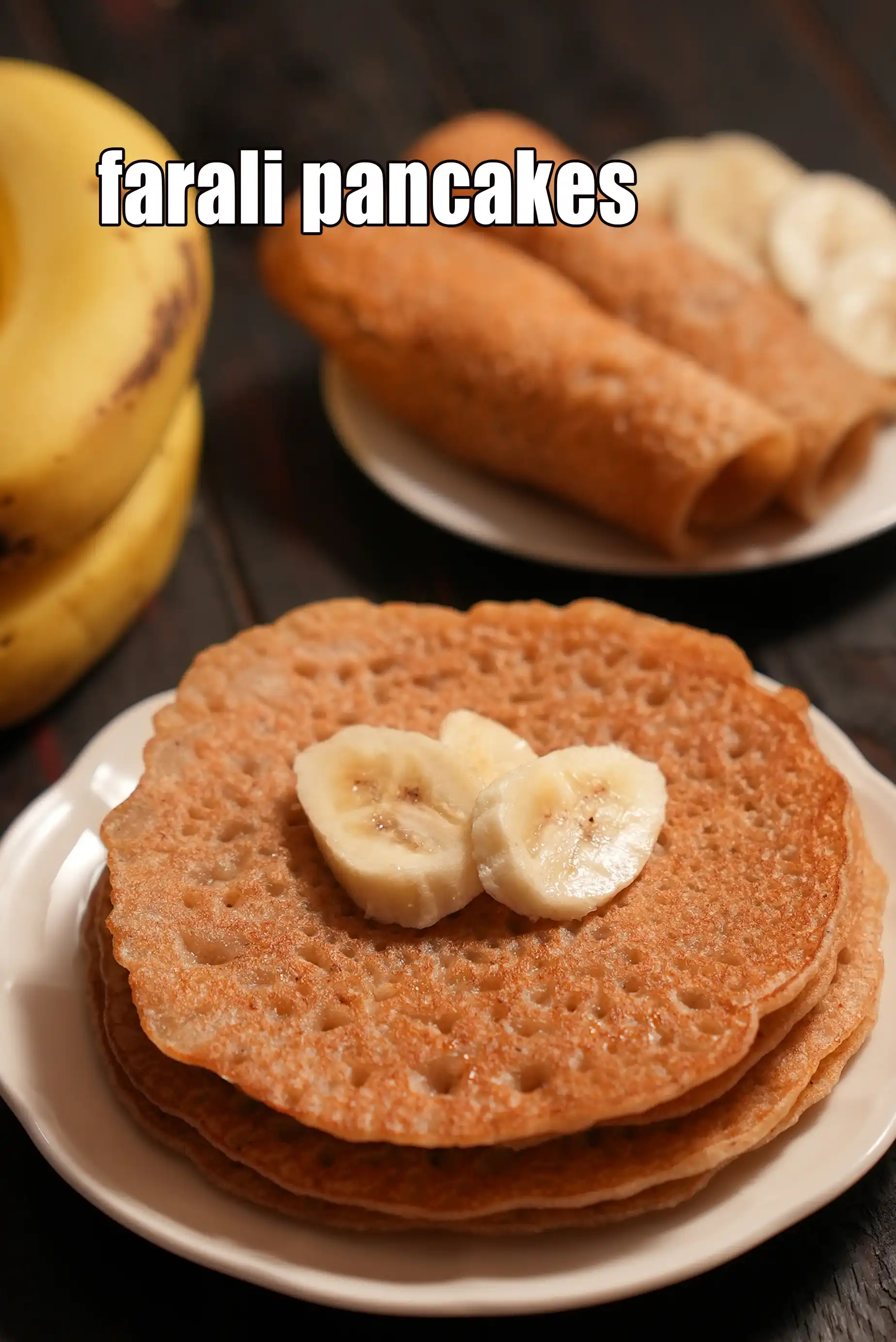 farali pancakes recipe | sweet farali pancake | buckwheat pancake for upvas | kuttu ka cheela - navratri, vrat recipe |