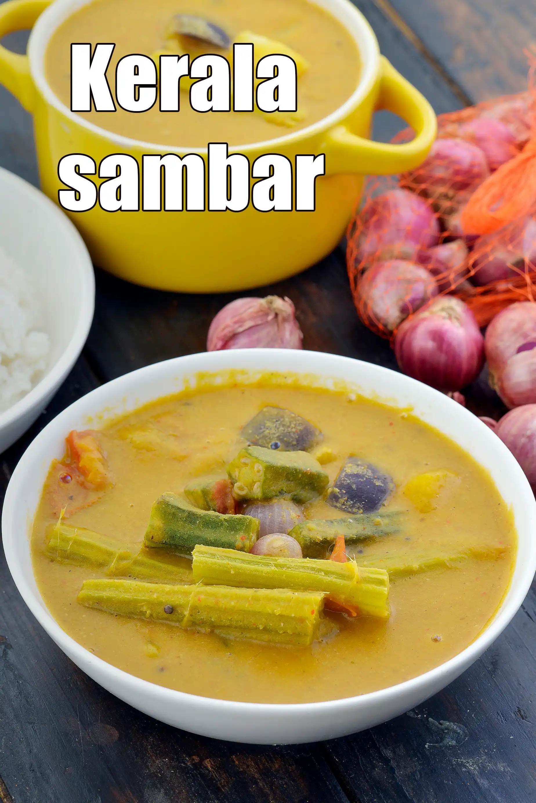 Kerala sambar recipe | Kerala style sambhar with coconut | Varutharacha sambar Kerala style | Indian sambar with coconut for dosa |