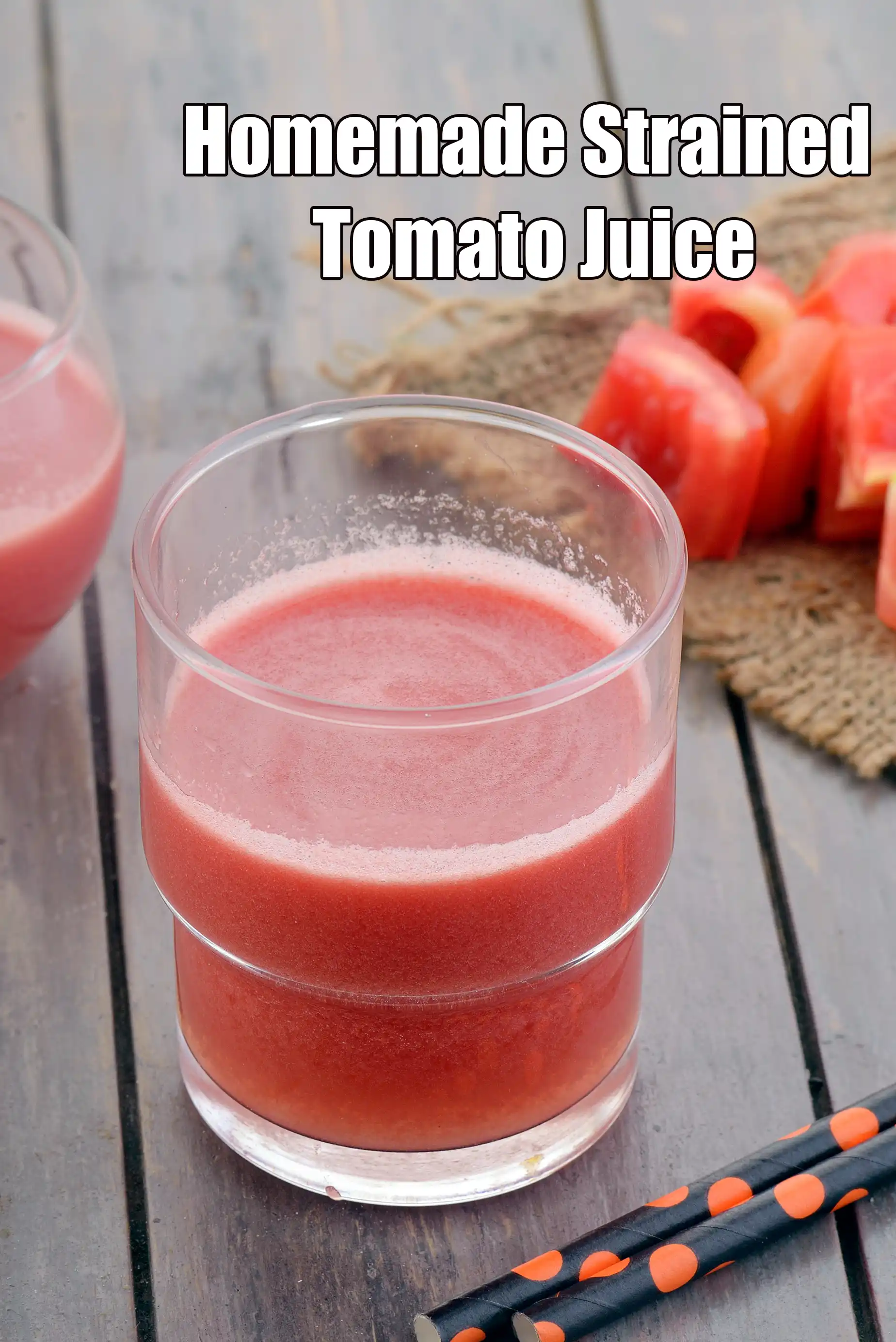 Homemade Strained Tomato Juice