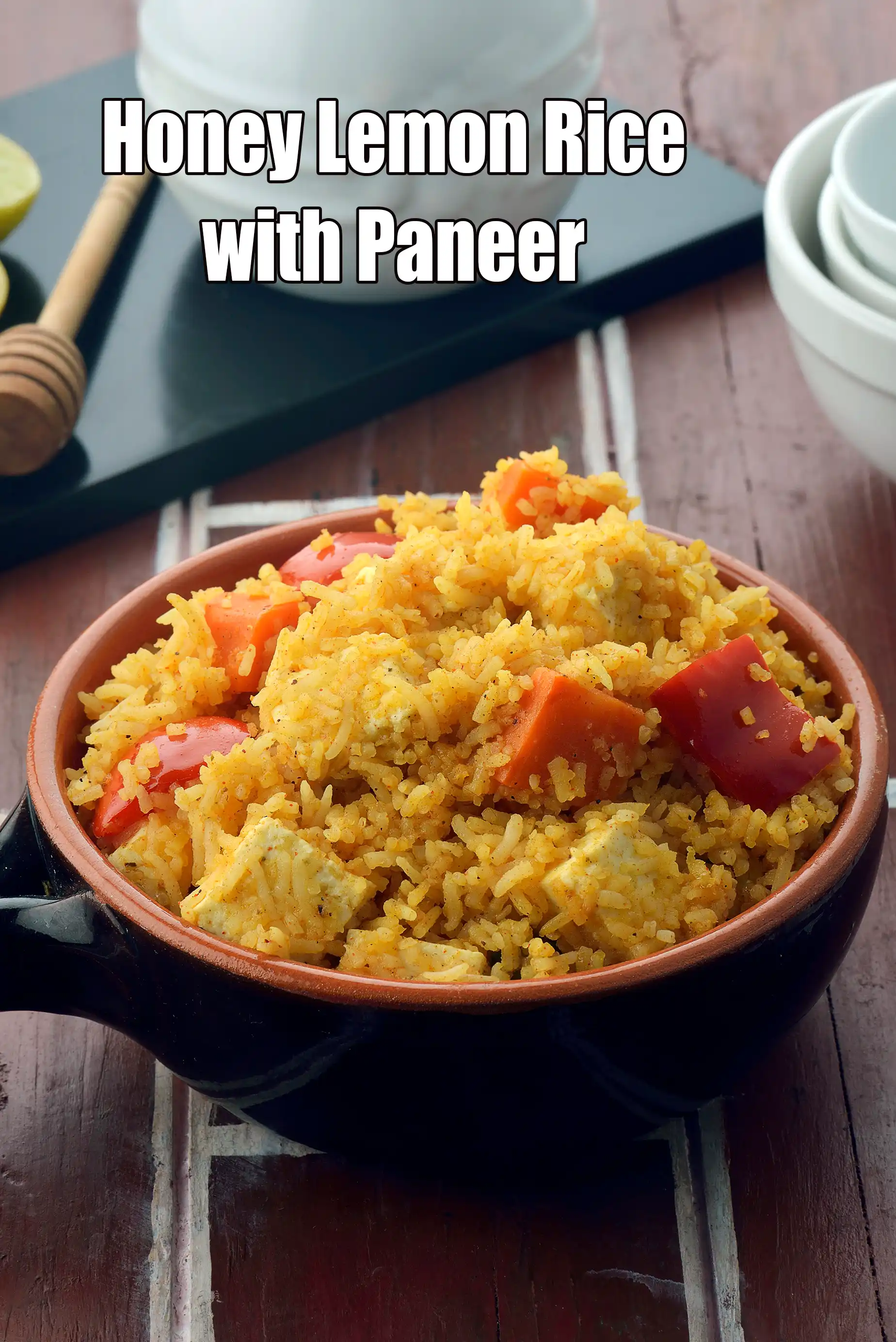 Honey Lemon Rice with Paneer | sweet and sour rice recipe | lemon honey rice |