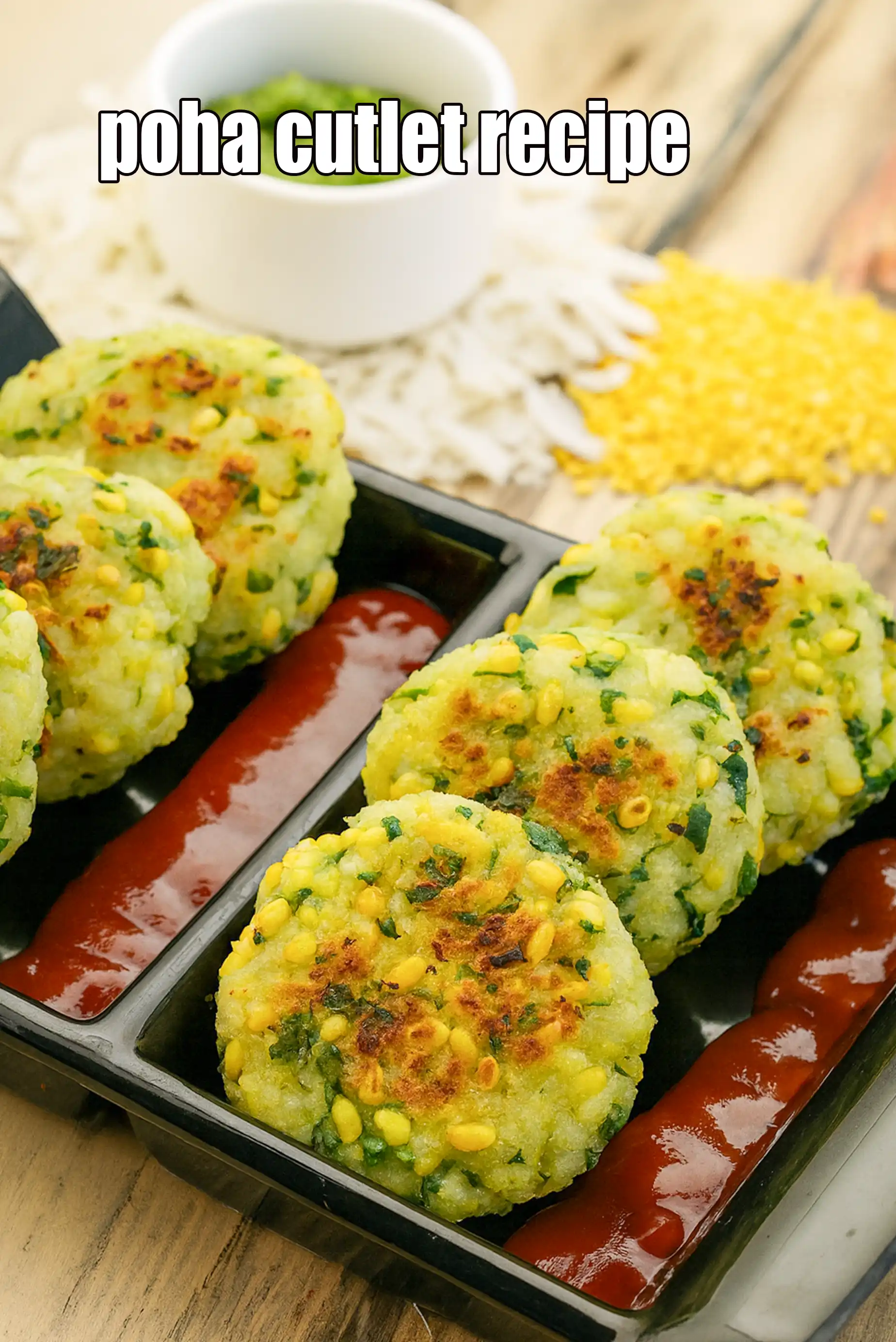 poha cutlet recipe | vegetable poha cutlet | veg poha pattice | healthy poha dal cutlet | iron rich cutlet |