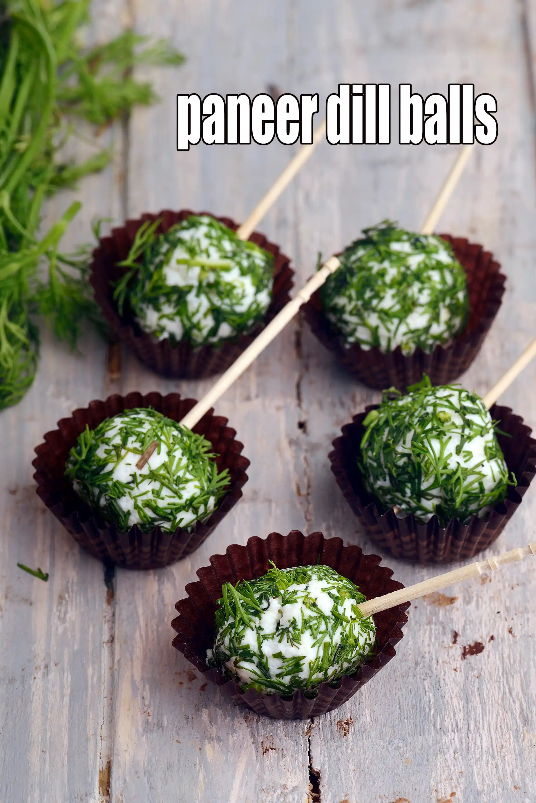 paneer dill balls recipe | cold starter | healthy paneer Indian snack | 5 minute Indian paneer recipe |