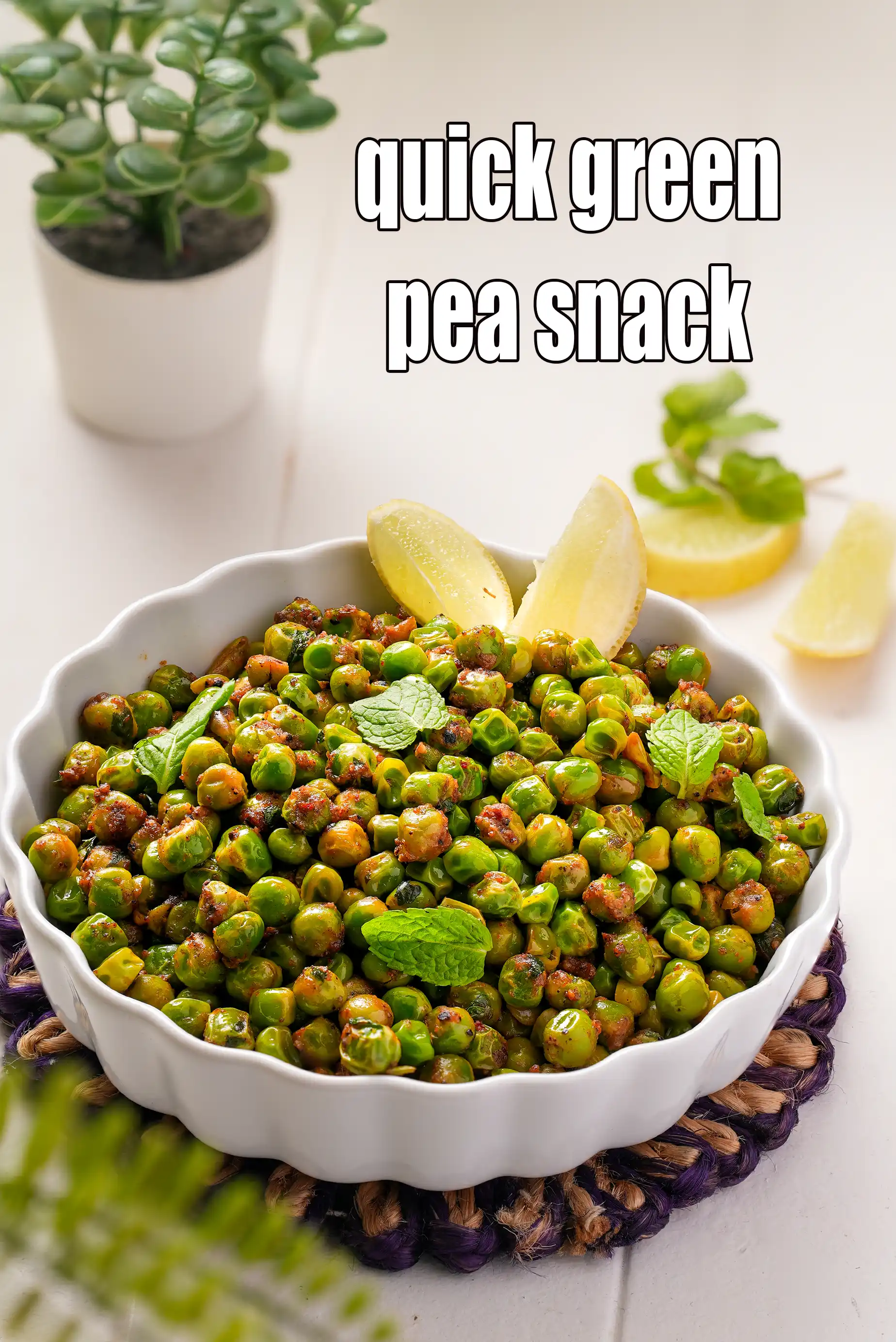 quick green pea snack recipe | green pea sabzi | best Indian green pea snack recipe | healthy green pea snack |
