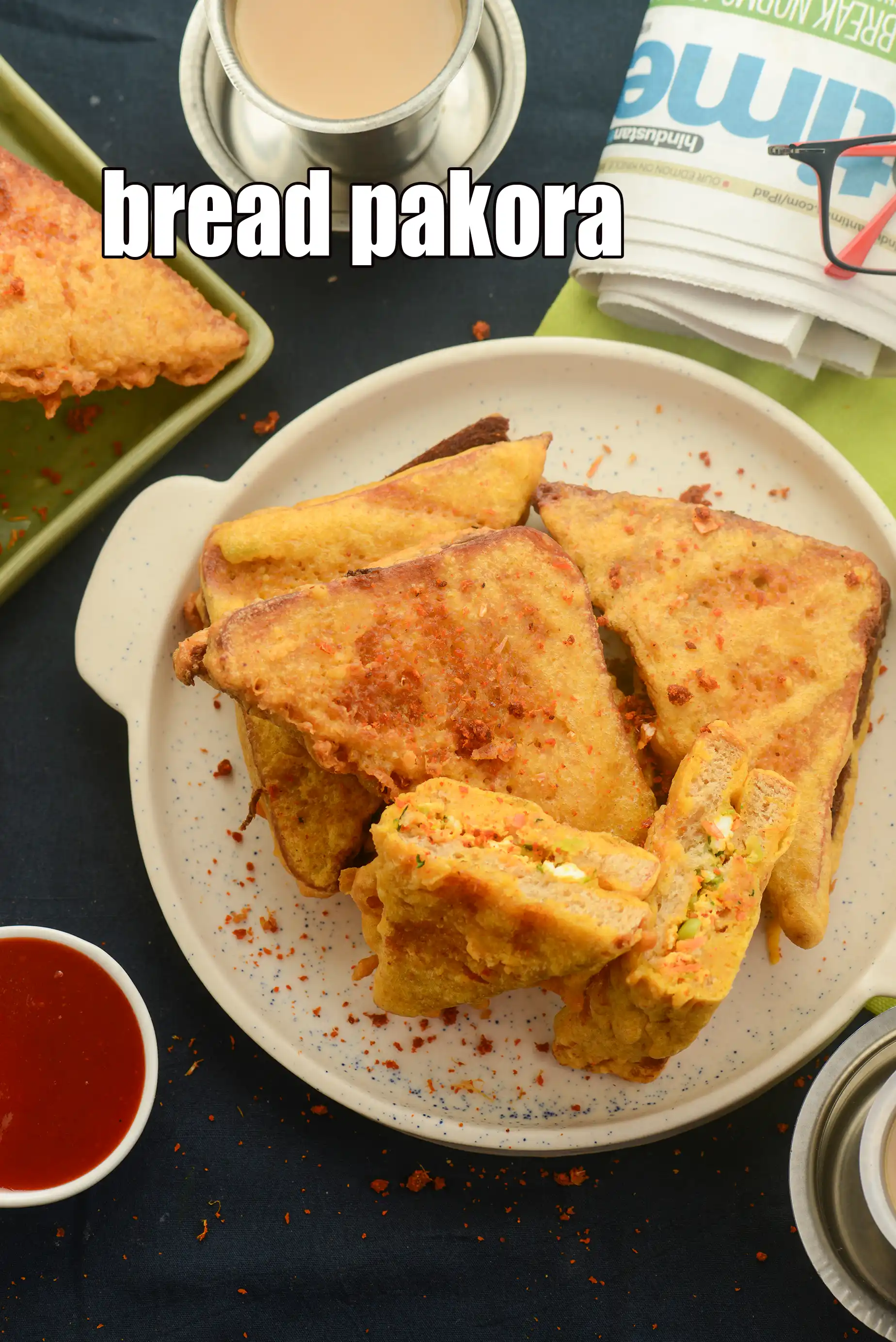 bread pakora recipe | stuffed paneer bread pakora for tiffins | Punjabi bread pakora | quick bread pakora |