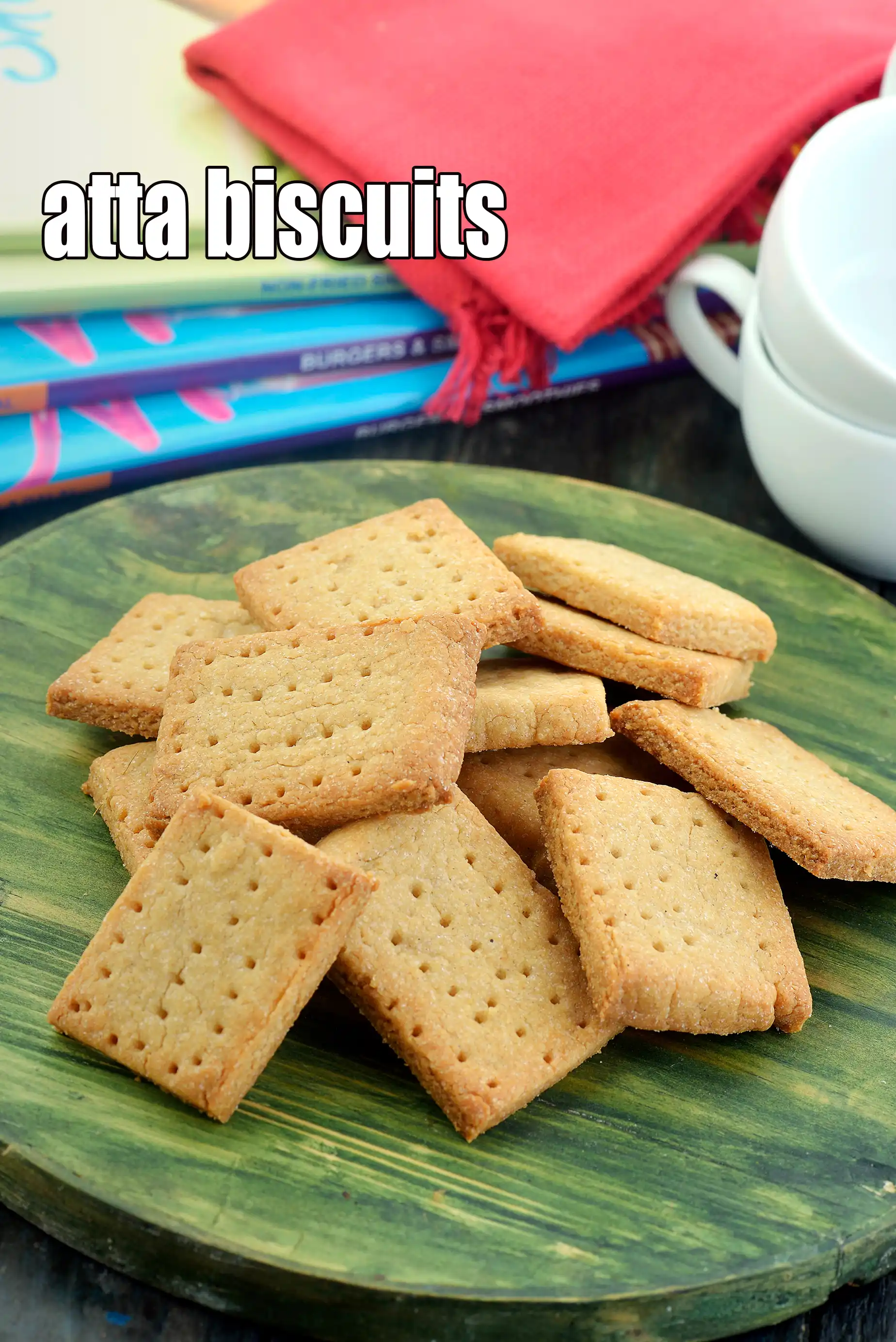 atta biscuits recipe | eggless atta biscuits | Indian style whole wheat biscuits |