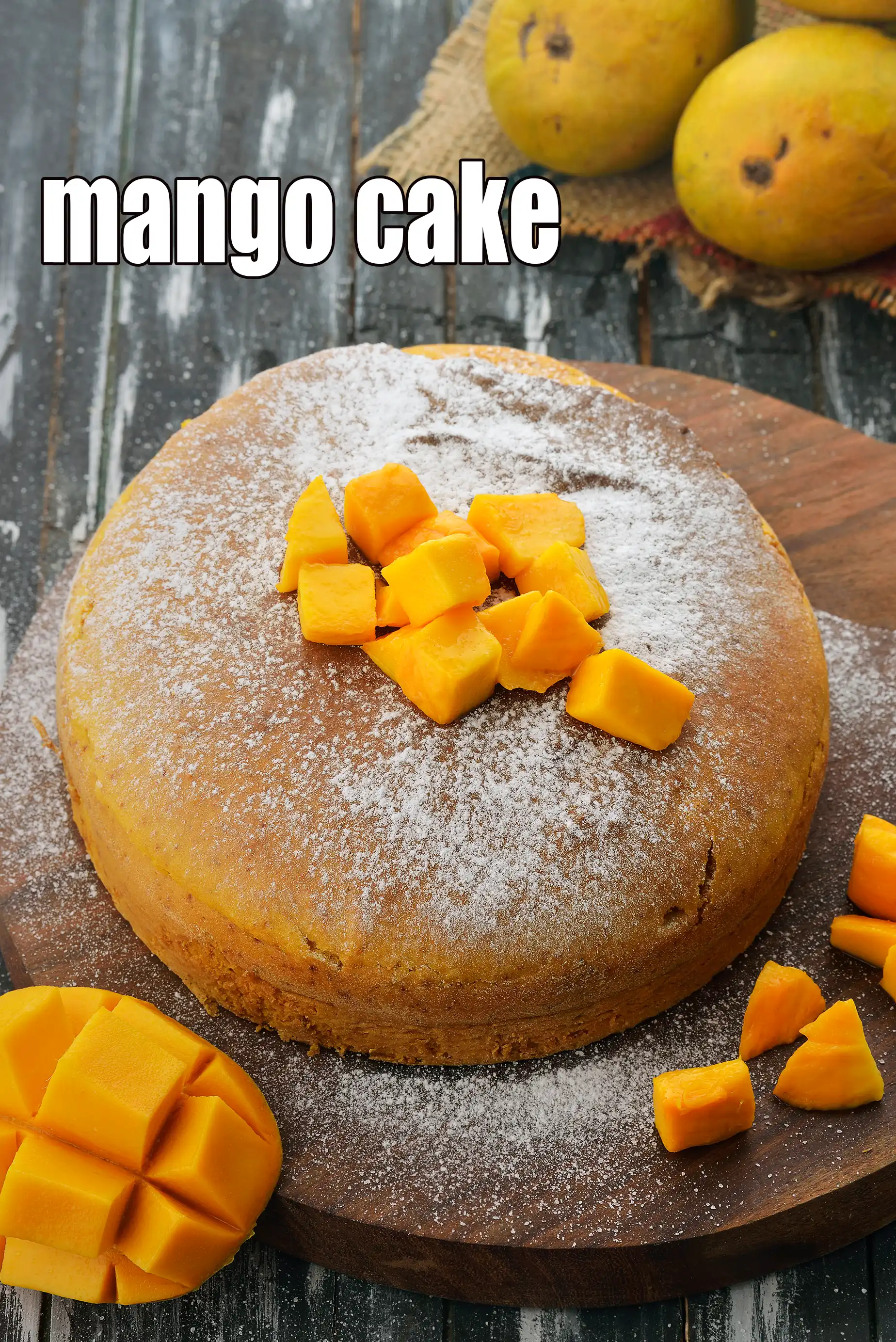 mango cake recipe | eggless mango cake | Indian mango sponge cake | easy mango cake |