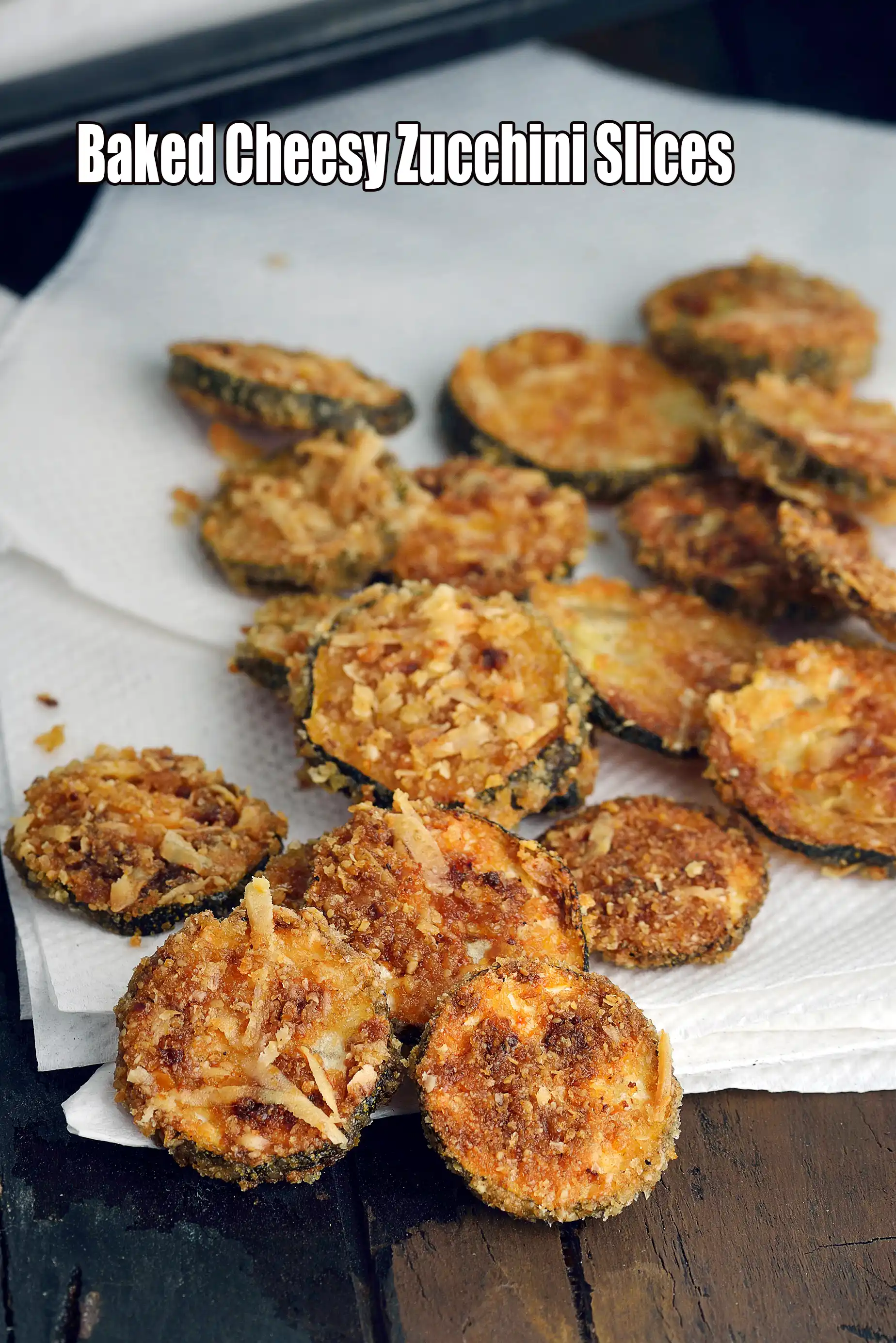 Baked Cheesy Zucchini Slices