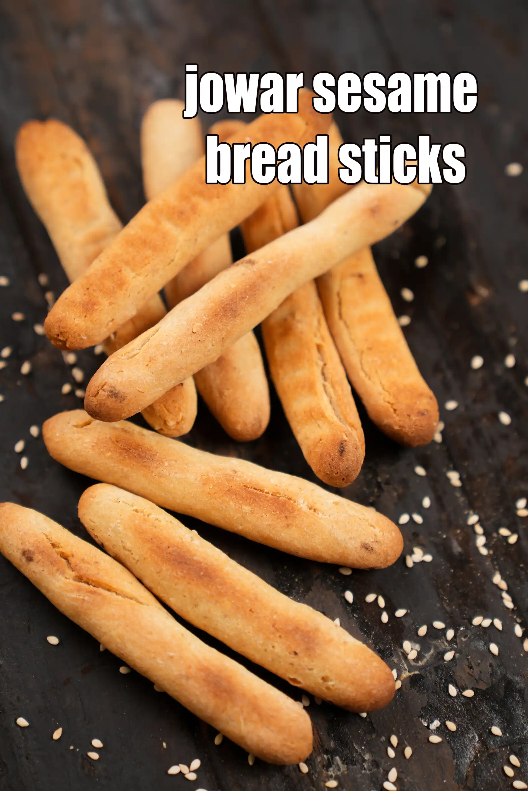 jowar sesame bread sticks recipe | healthy jowar bread stick | white millet bread stick for toddlers, kids, adults |