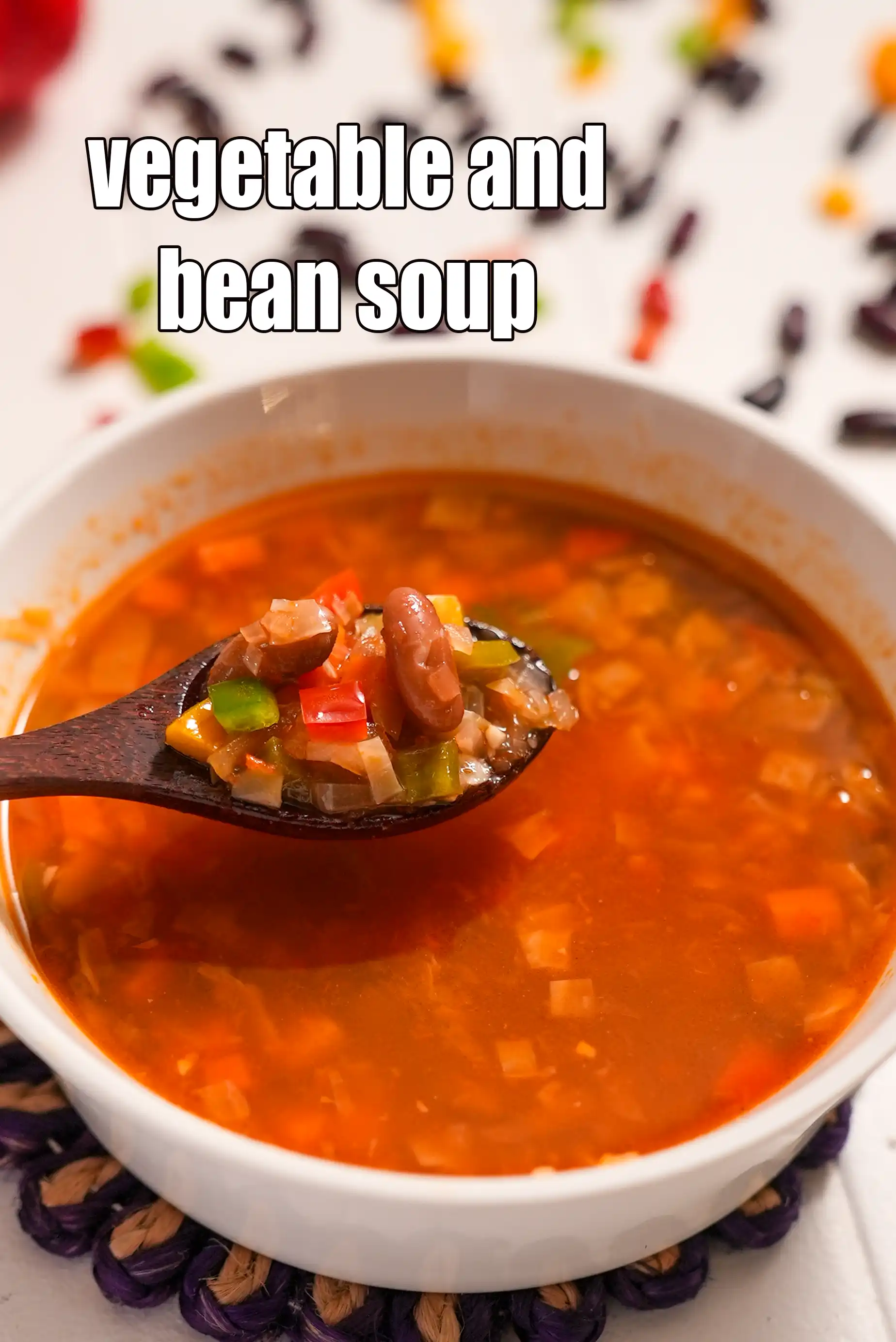 vegetable and bean soup recipe | healthy kidney beans and vegetable soup | bean vegetable Indian soup |