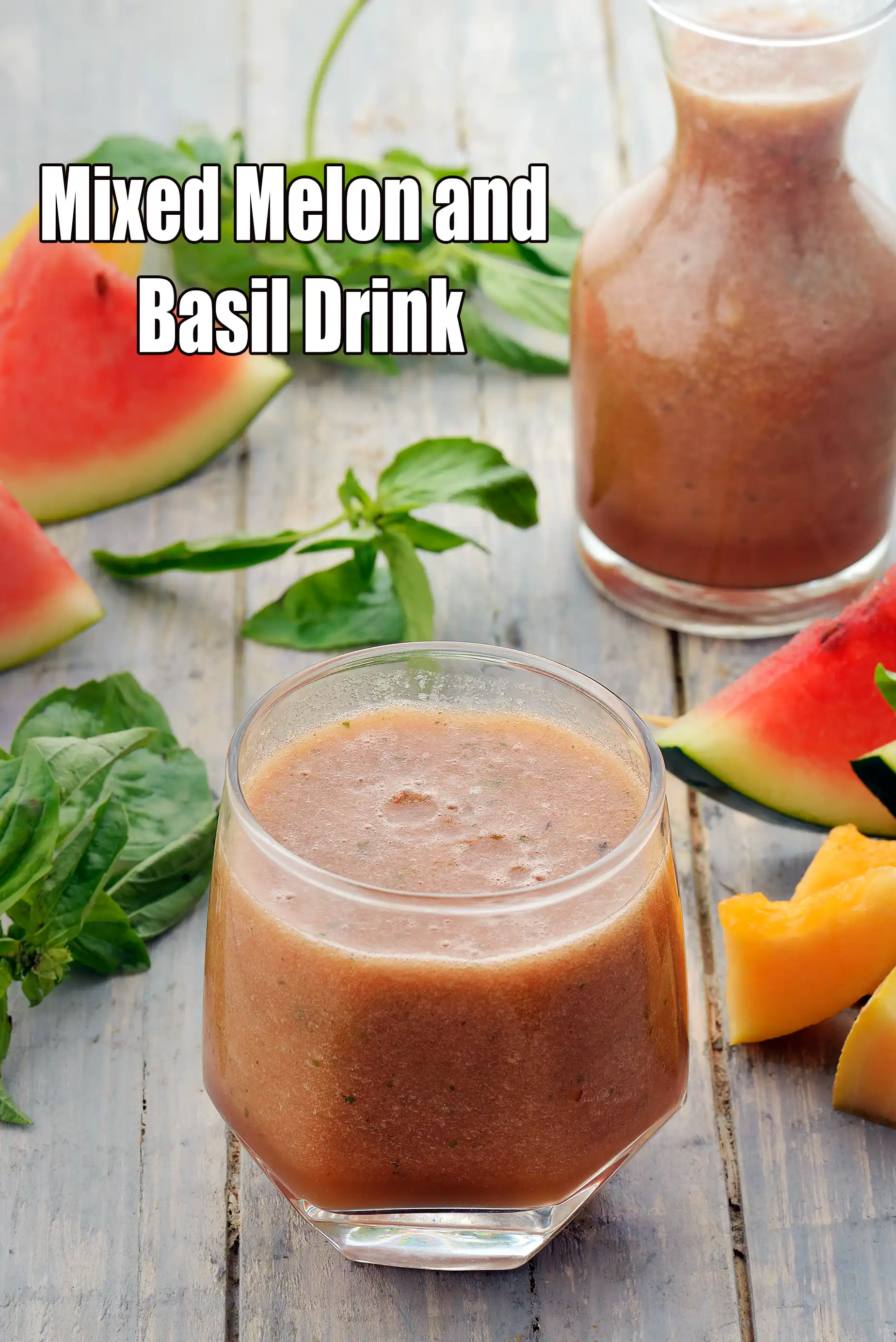 Mixed Melon and Basil Drink