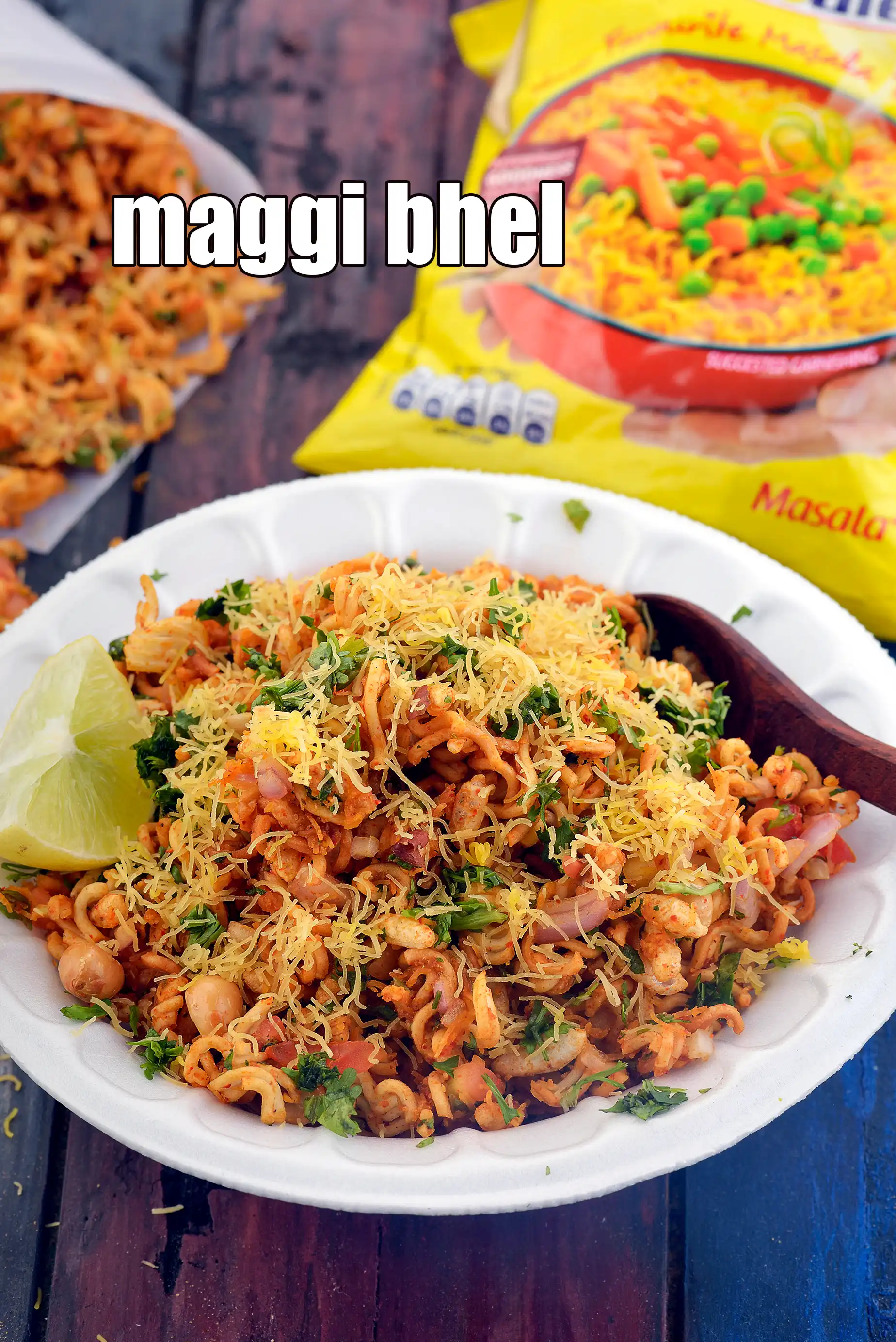 maggi bhel recipe | Indian maggi bhel chaat | 10 minute maggi bhel snack | kids snack |