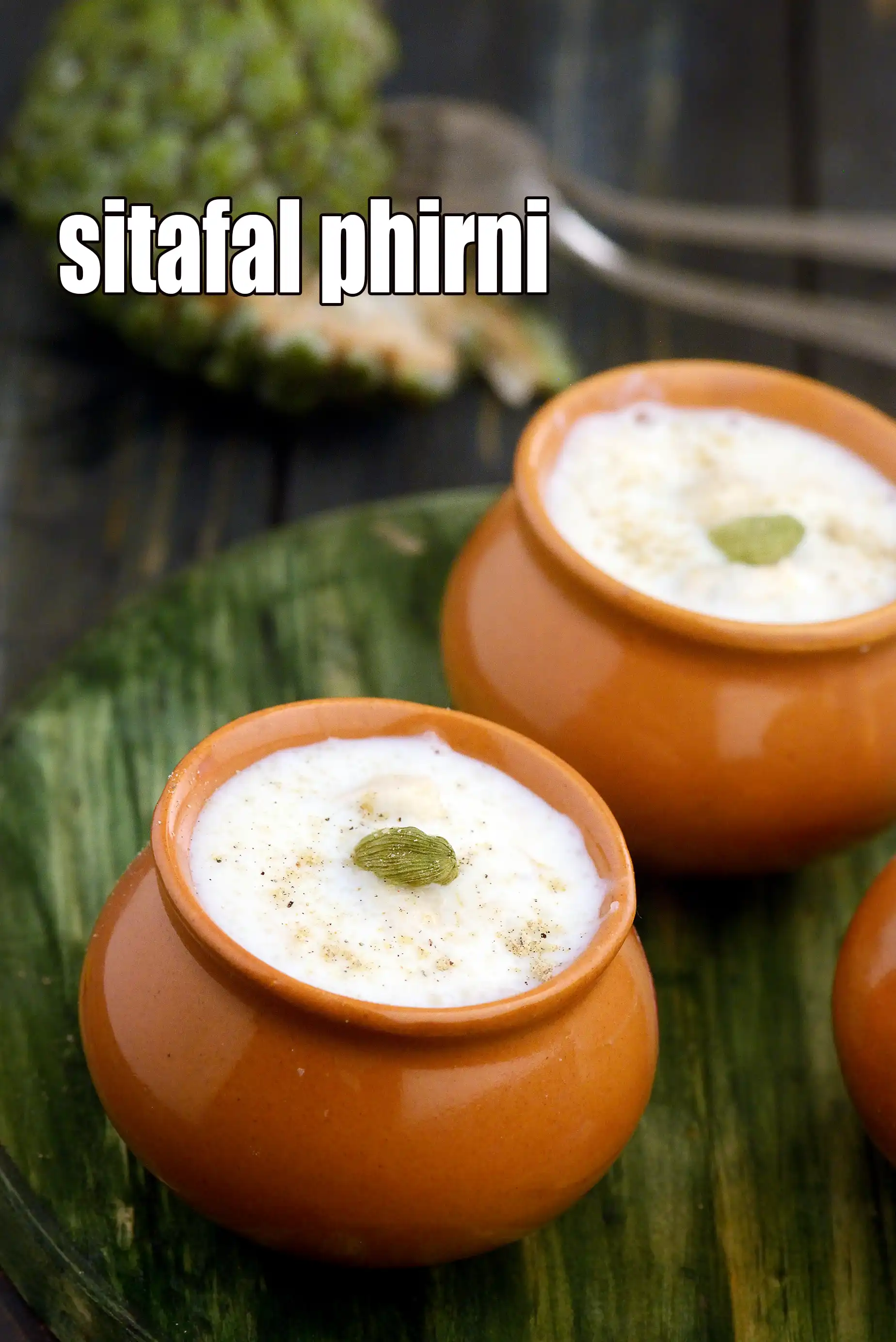 sitafal phirni recipe | custard apple phirni | sitafal kheer | sitafal firni |