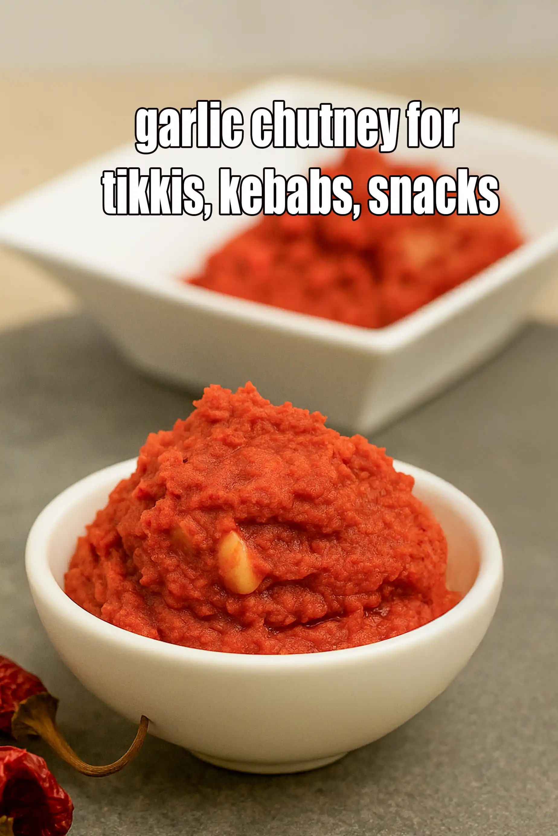 garlic chutney for tikki | garlic chutney for kebab | garlic chutney for snacks |