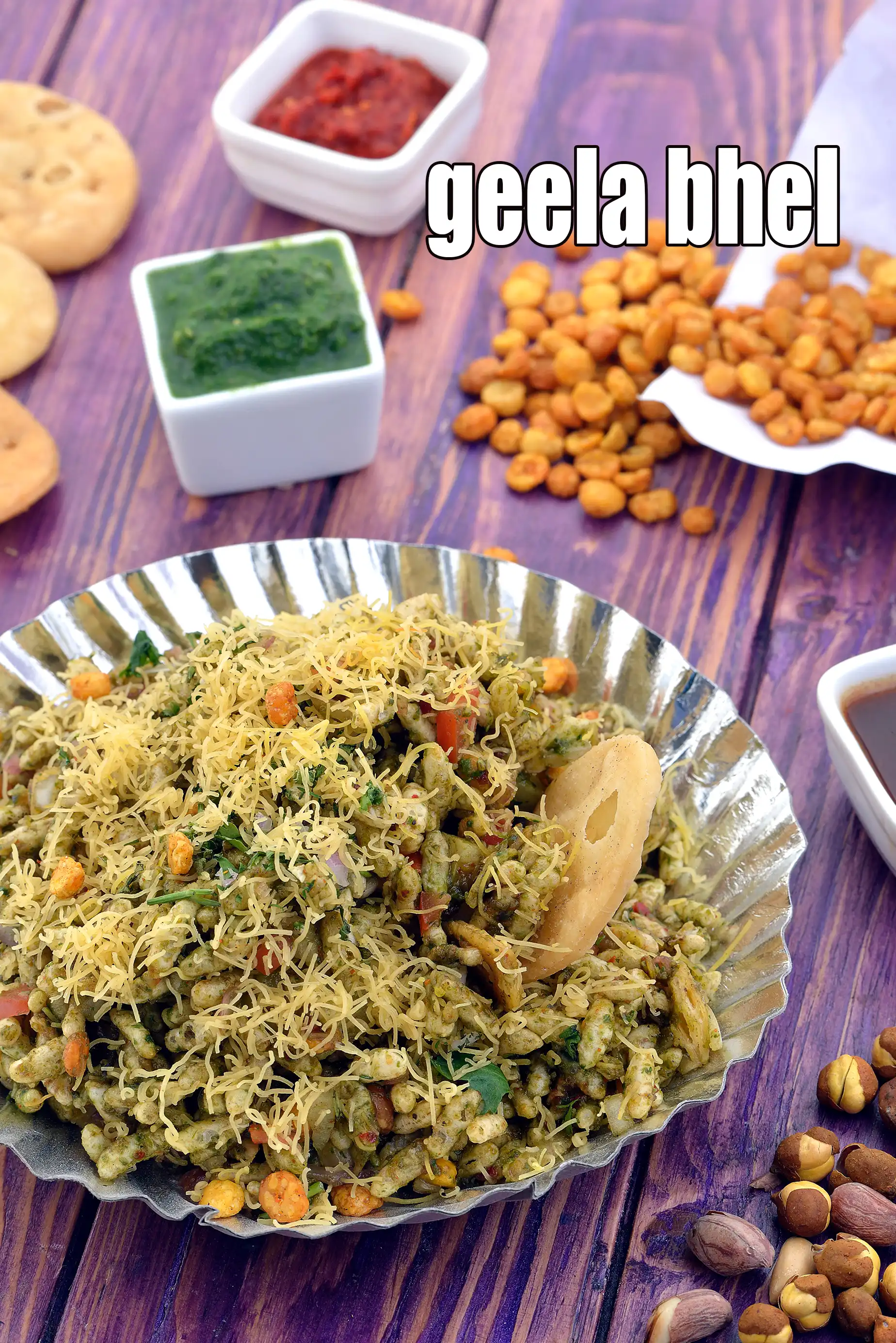 geela bhel recipe | Mumbais famous bhel | special bombay bhel | how to make bhel puri at home