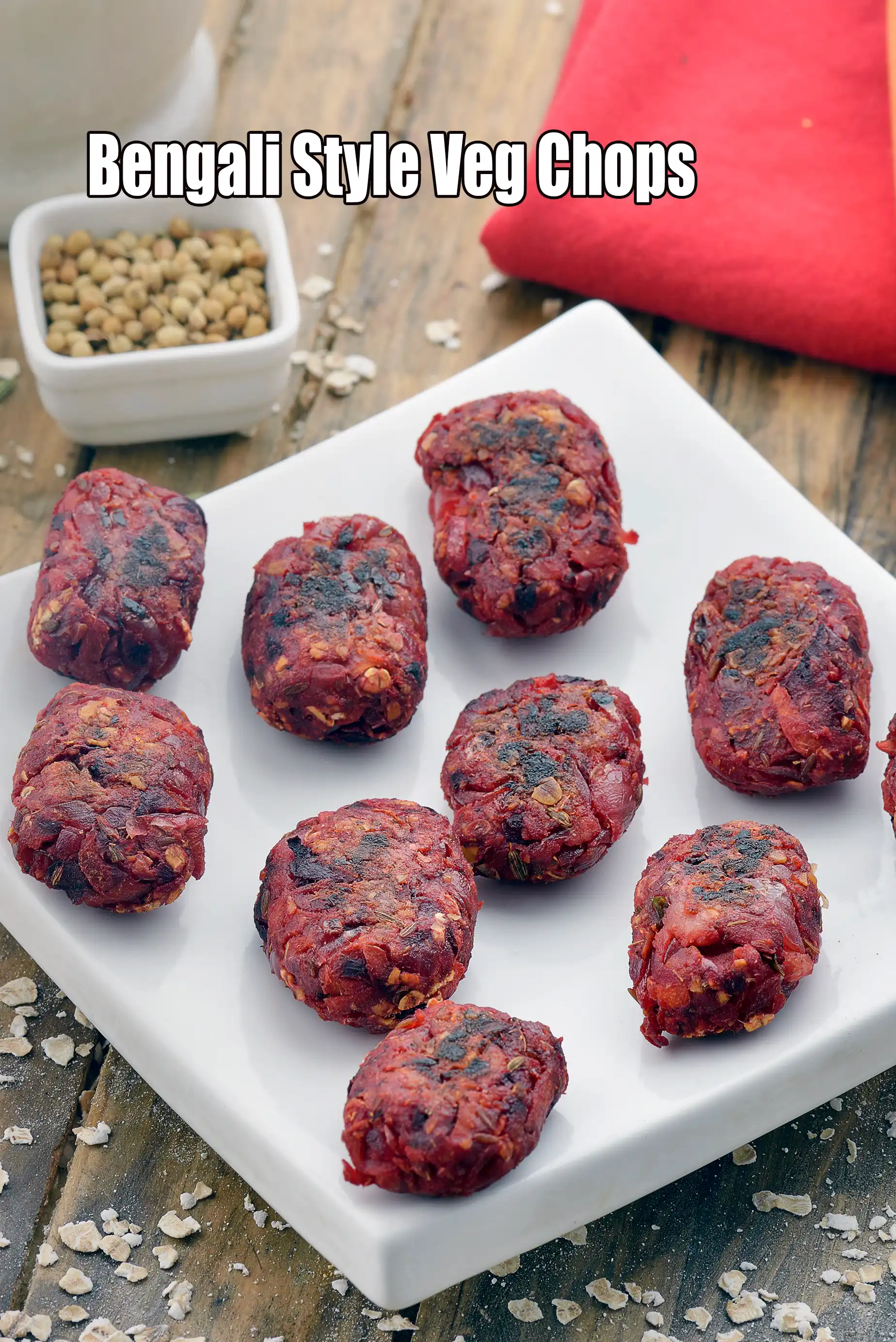 Bengali Style Veg Chops recipe | Healthy Low Salt Snack recipe | tava vegetable chops |