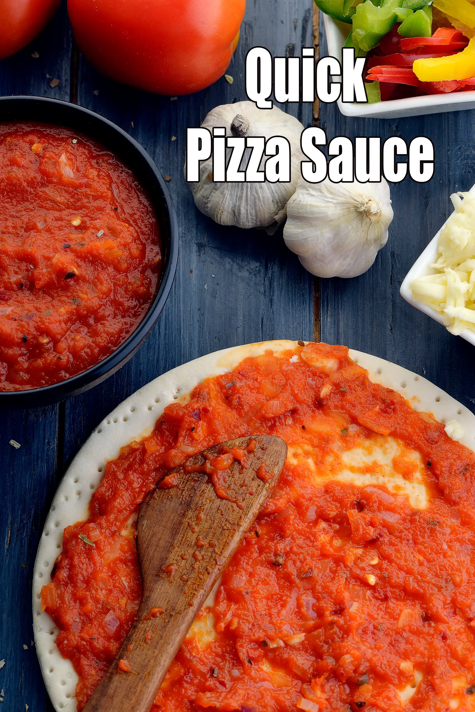 quick pizza sauce | Indian Homemade pizza sauce | pizza sauce with fresh tomatoes |