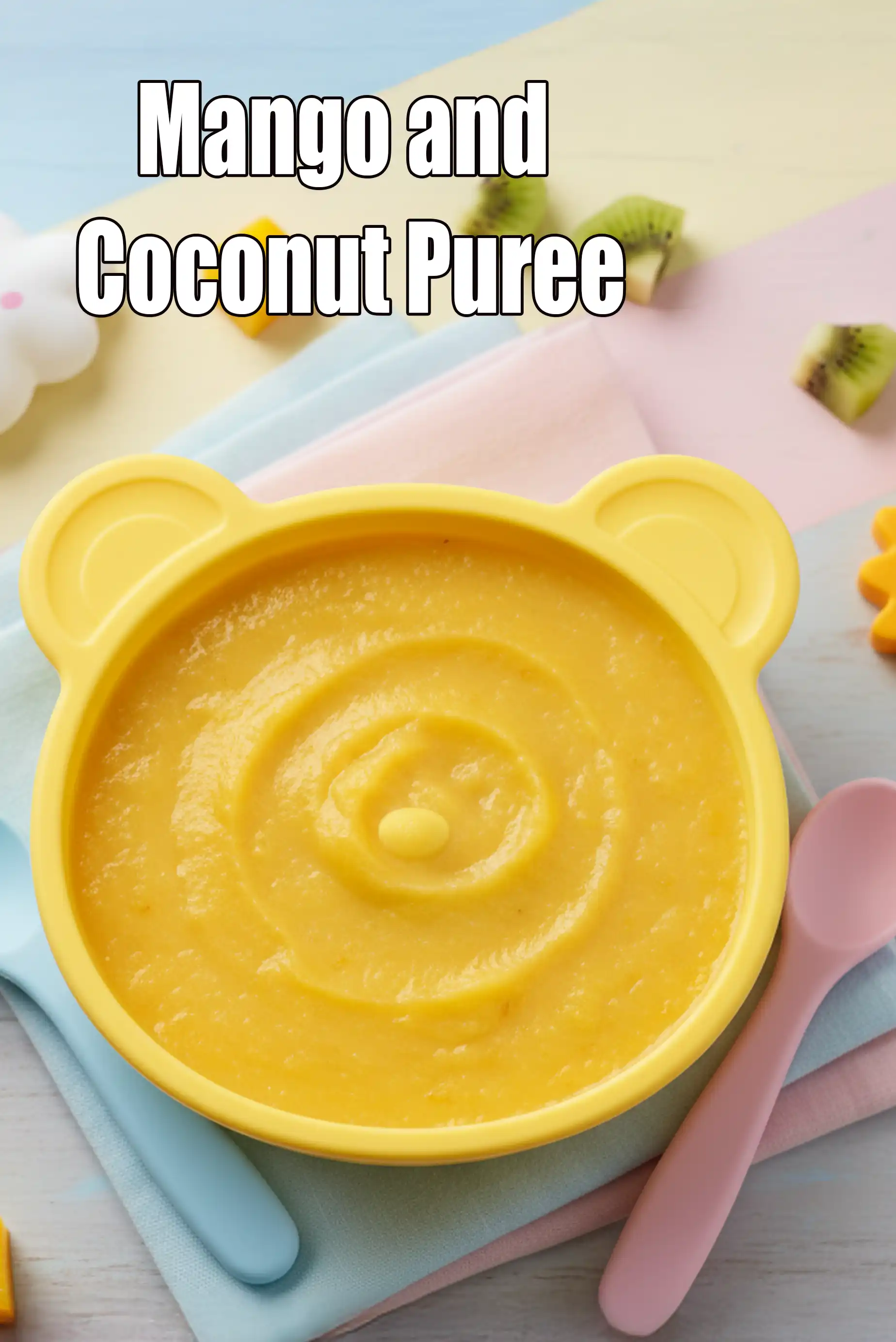 Mango and Coconut Puree |  Baby and Toddler recipe |