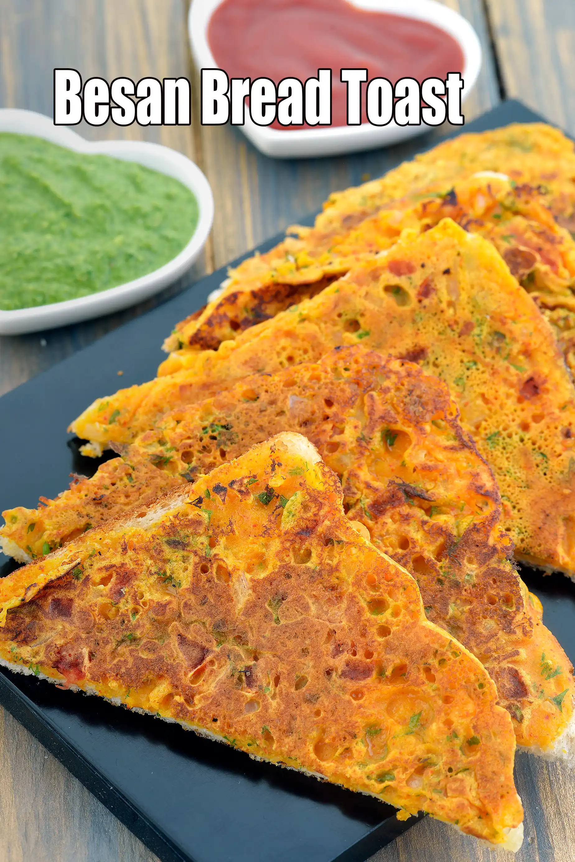 Besan Bread Toast, Tava Bread Toast