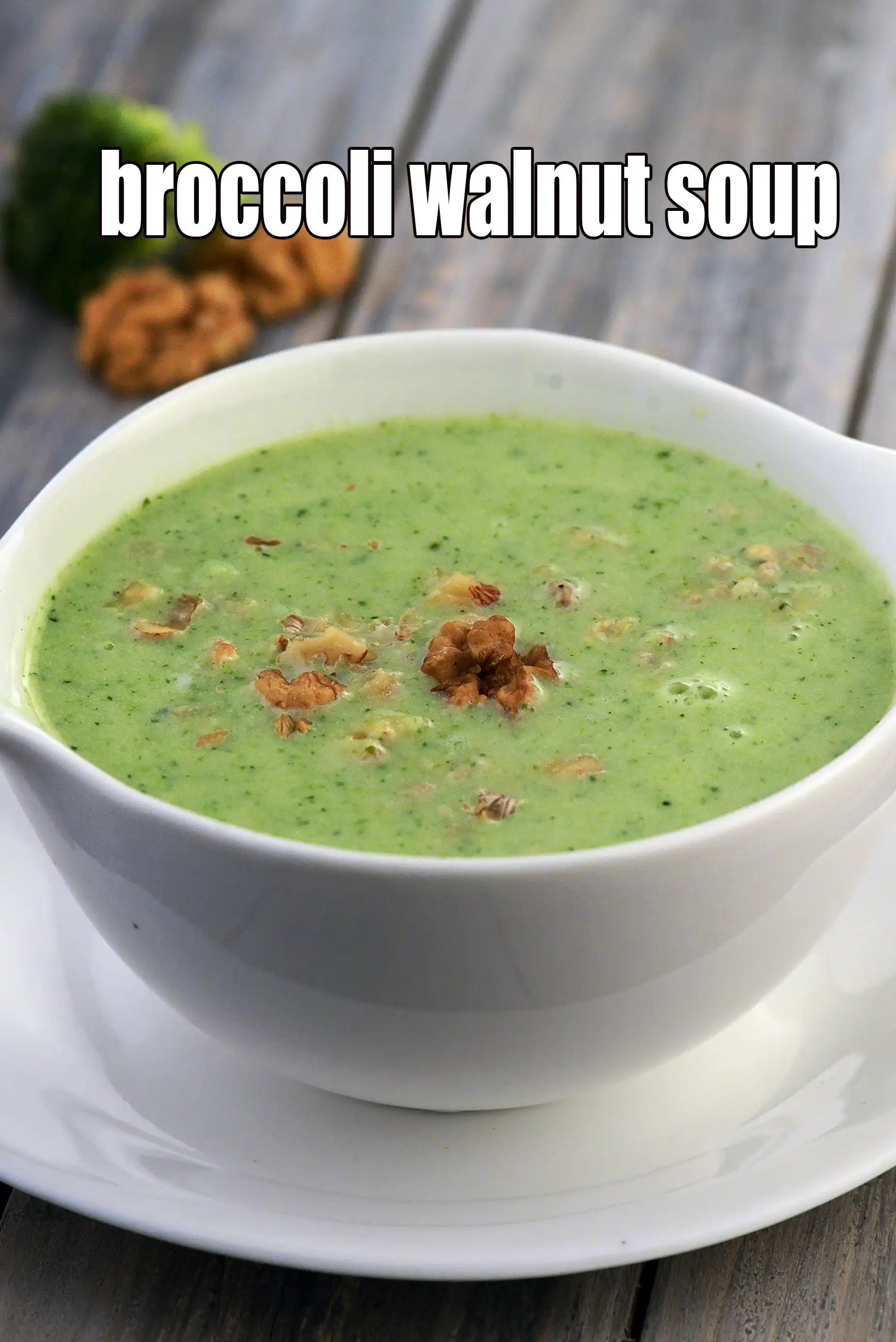 Calories in Broccoli Walnut Soup, Broccoli Vegetable Soup