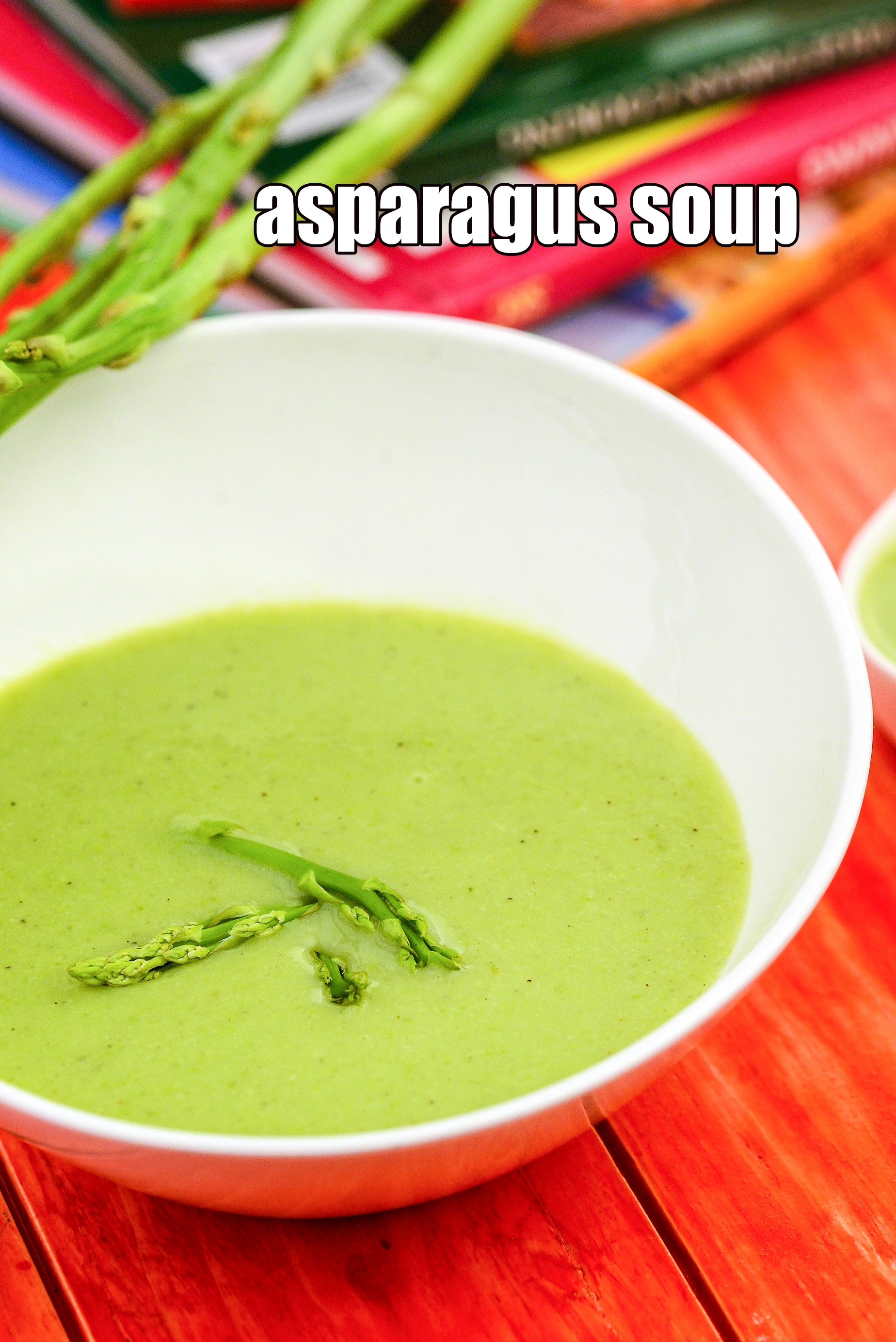 Asparagus soup recipe | vegetarian asparagus soup | Indian style asparagus soup |