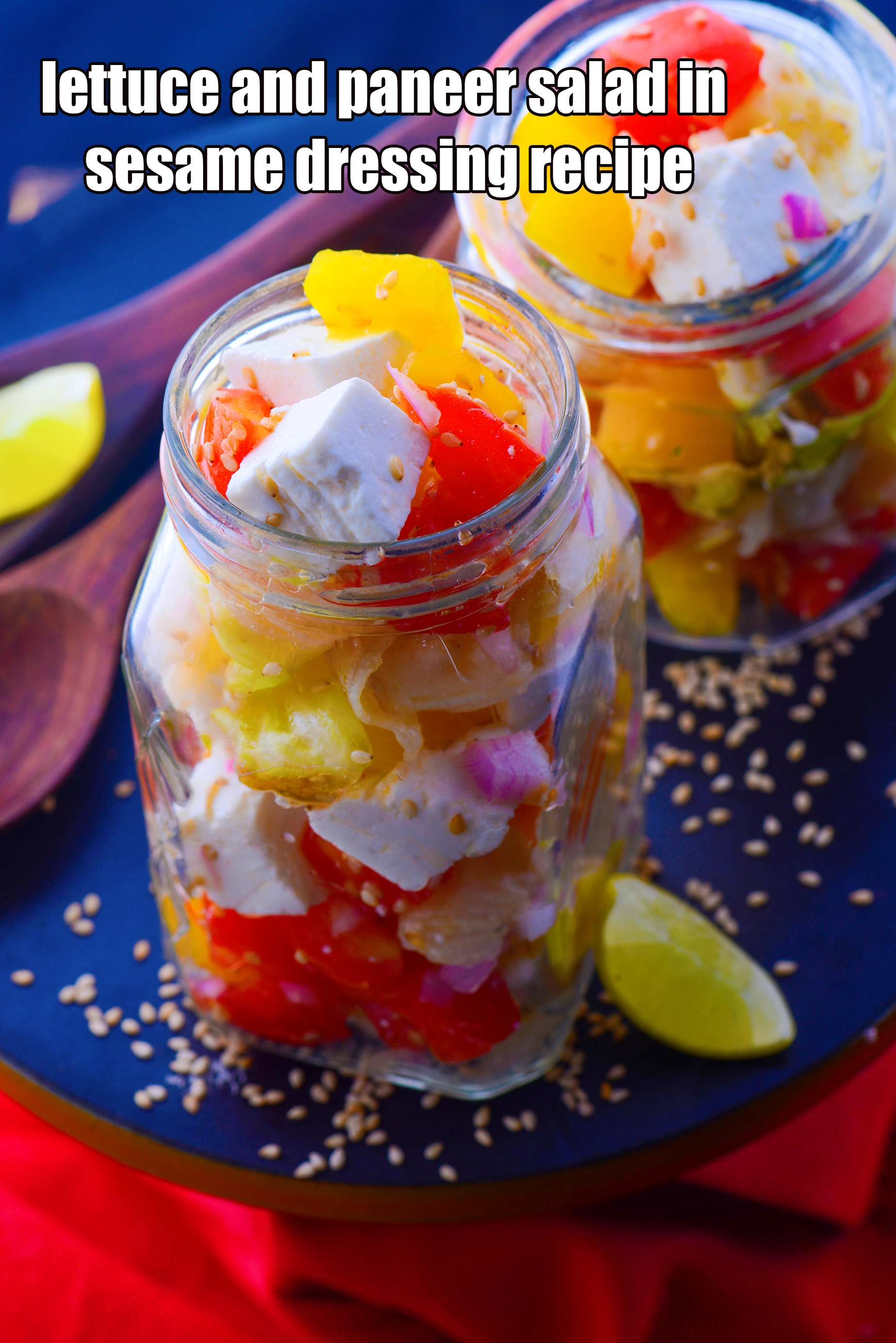 Calories in Lettuce and Paneer Salad in Sesame Dressing