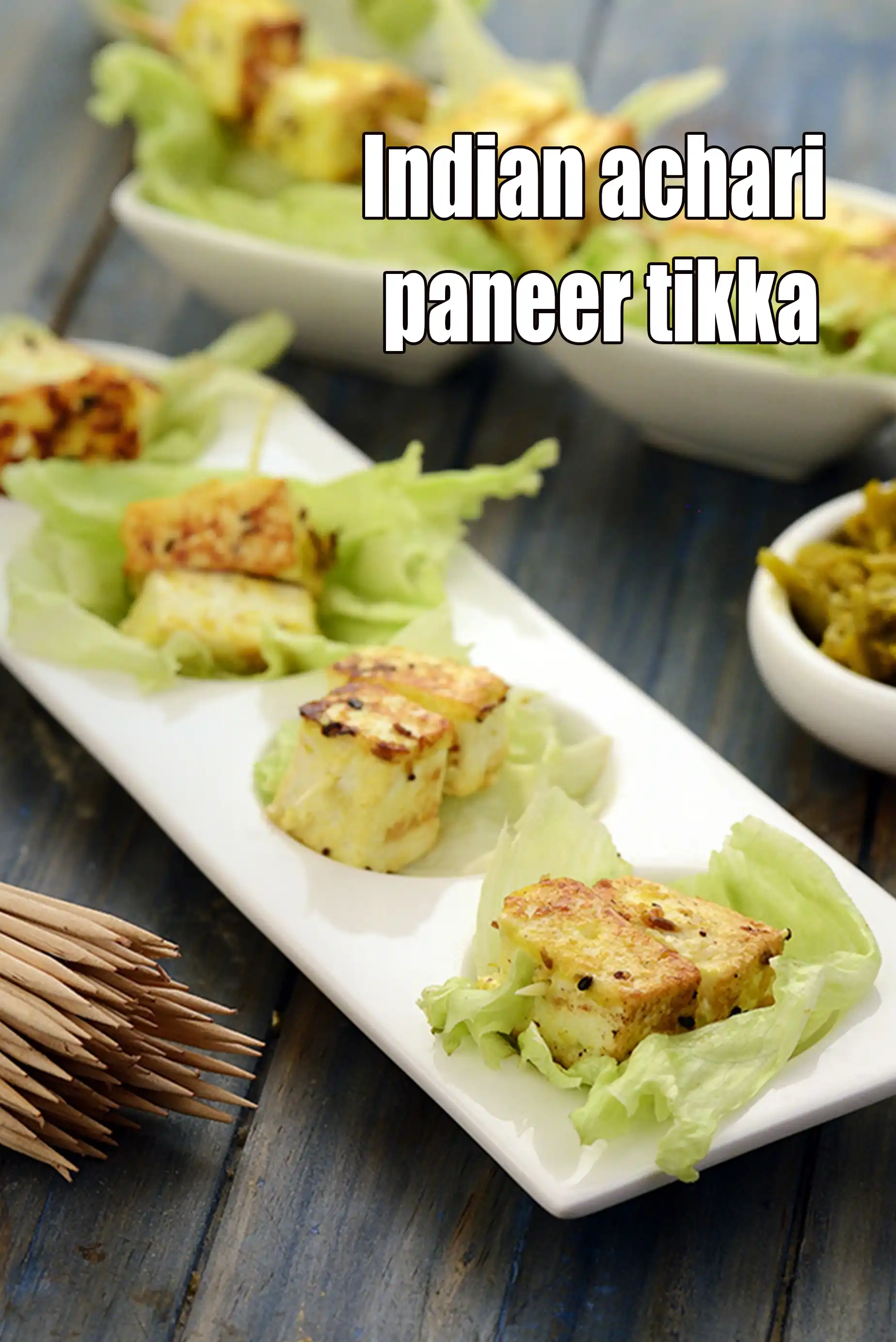 Indian Achari Paneer Tikka Recipe | Tarla Dalal