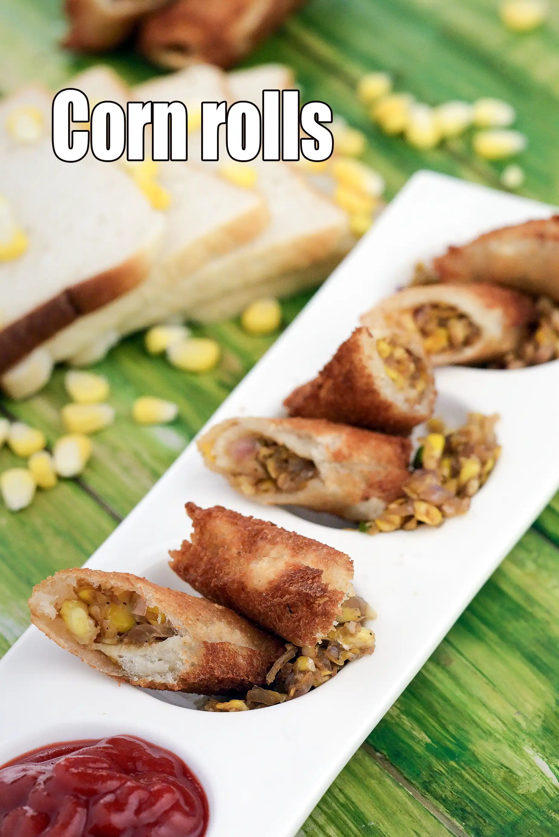 Corn Rollsâ Recipe (Â Sweet Corn Bread Rolls) | Tarla Dalal