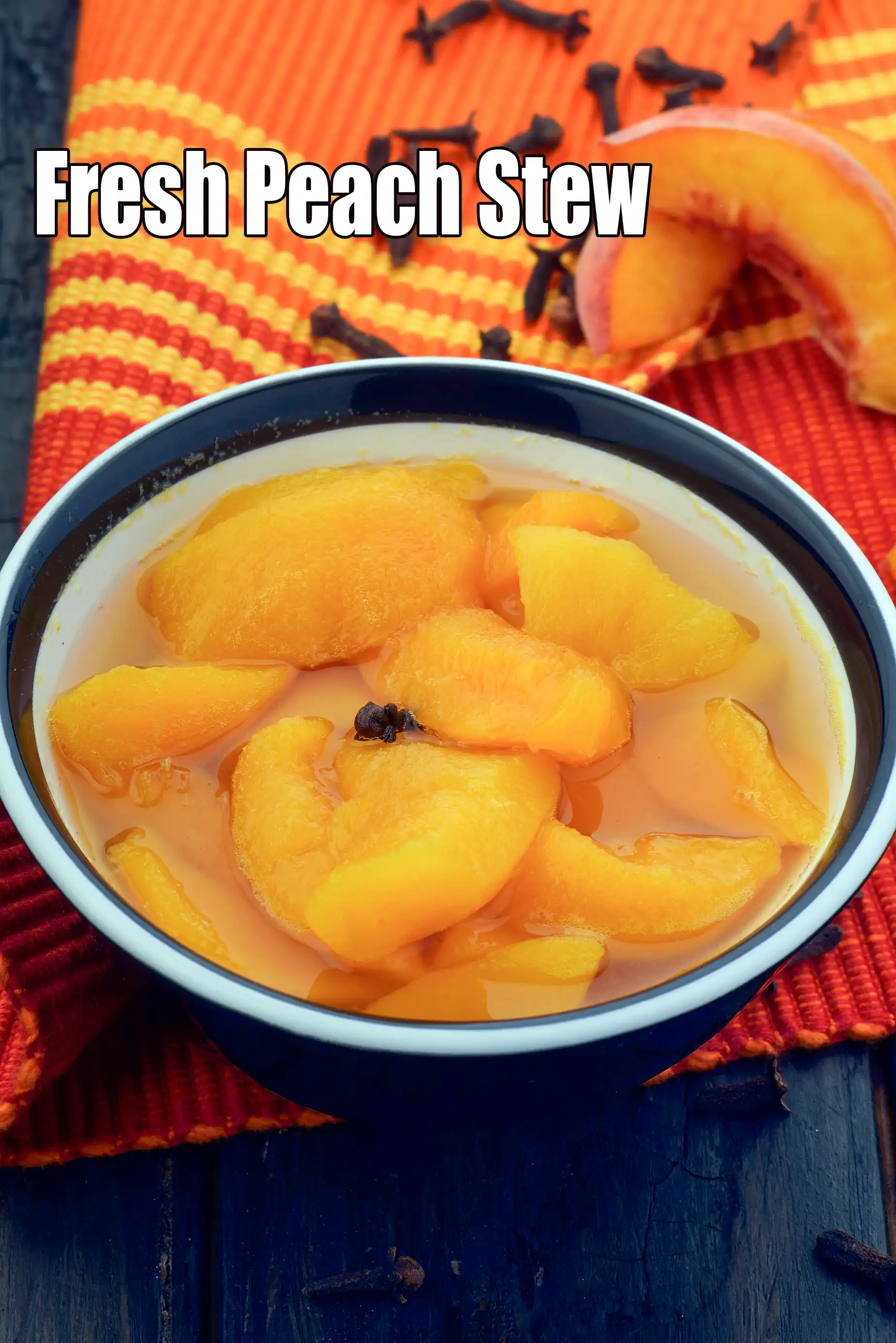 Fresh Peach Stew Recipe (Microwave Peach Stew)
