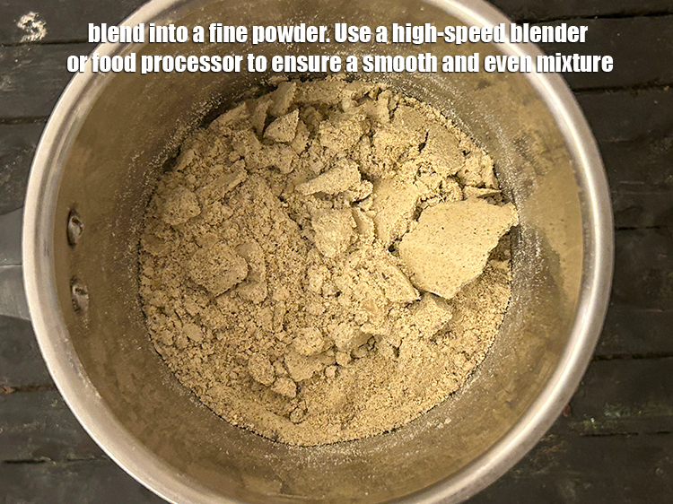 Step 11 – <p>Blend into a fine powder. Use a high-speed blender or food processor to ensure a …