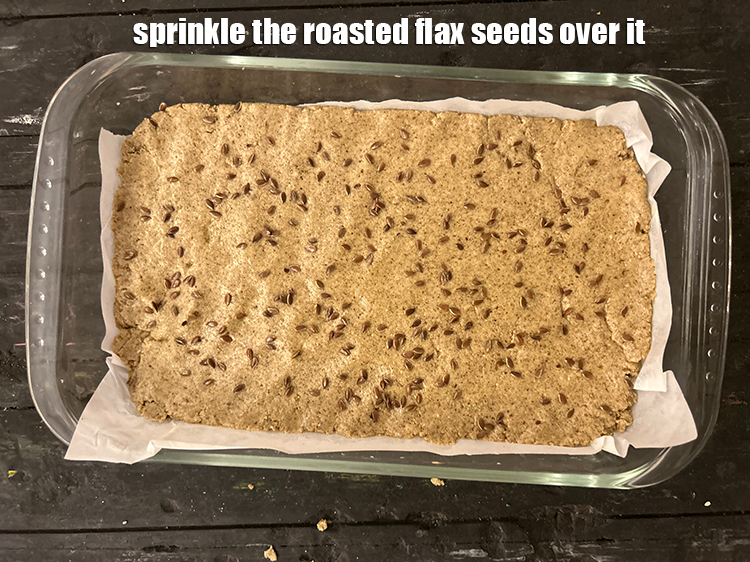 Step 23 – <p>Sprinkle the roasted flax seeds over it.</p>