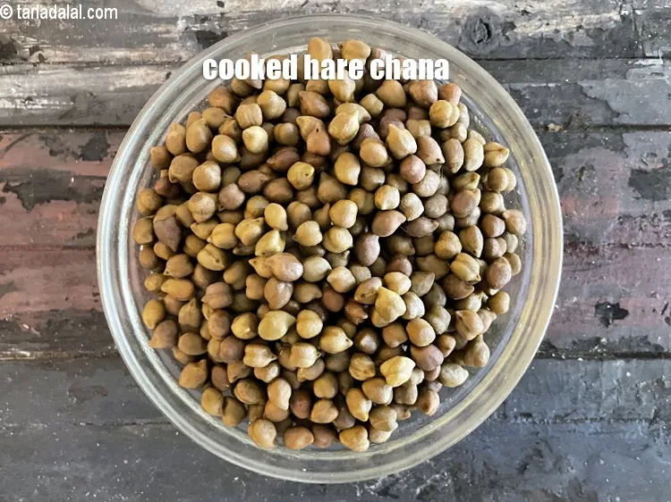 Step 13 – Soaked and cooked hare chana.