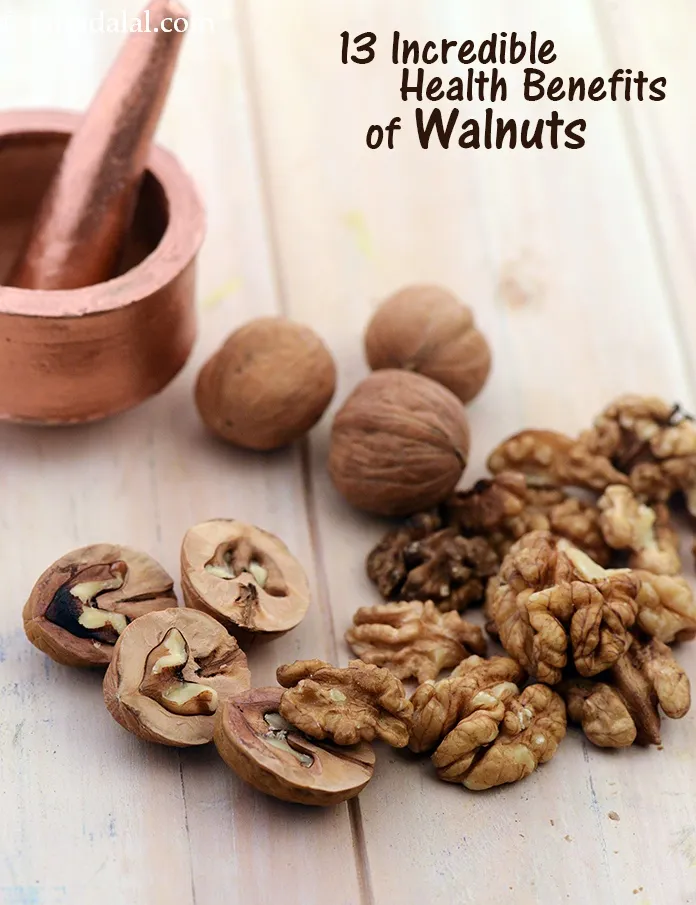 Step 6 – <strong>1. Good source of Protein for Vegetarians.&nbsp;</strong>A handful of Walnuts will give you 4 grams …