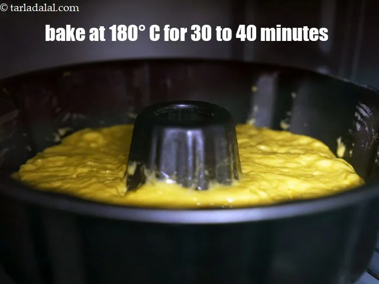 Step 20 – Bake at 180&deg; c for 30&nbsp;to 40 minutes or until the cake is done.