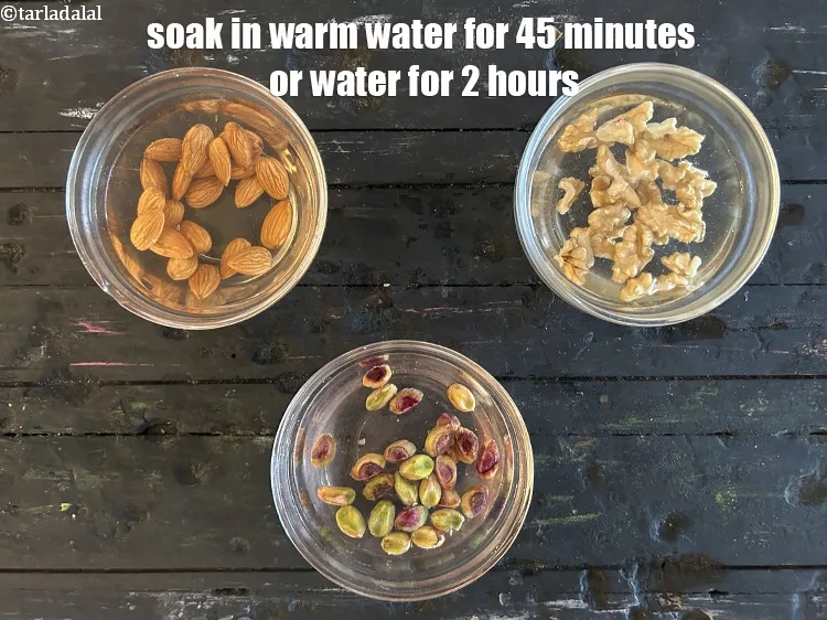 Step 7 – Soak&nbsp;with enough warm water for 45 minutes or in water for 2 hours.