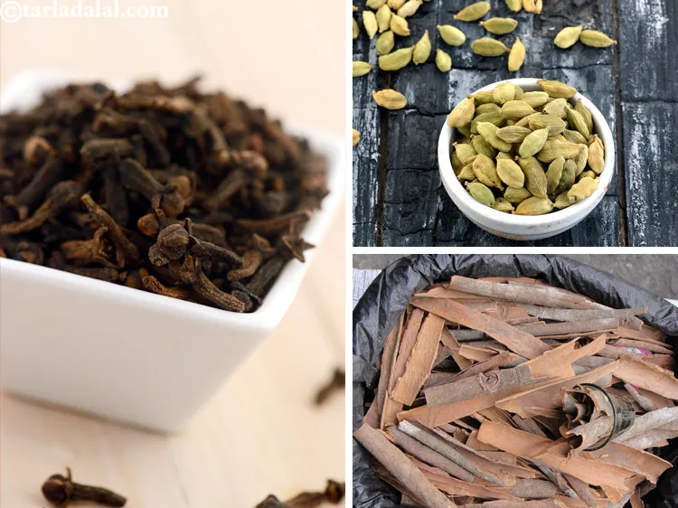 Step 20 – Discard the cinnamon, clove and cardamom before serving.