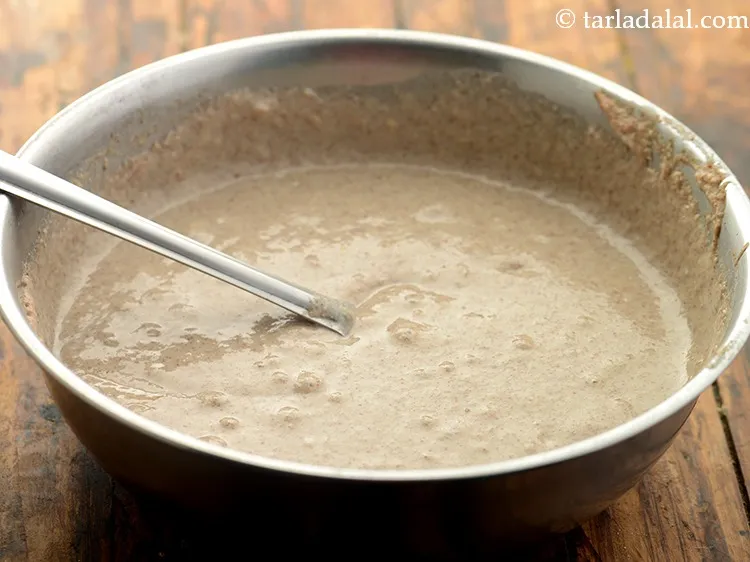 Step 24 – Mix well and our batter for the dosa is ready!